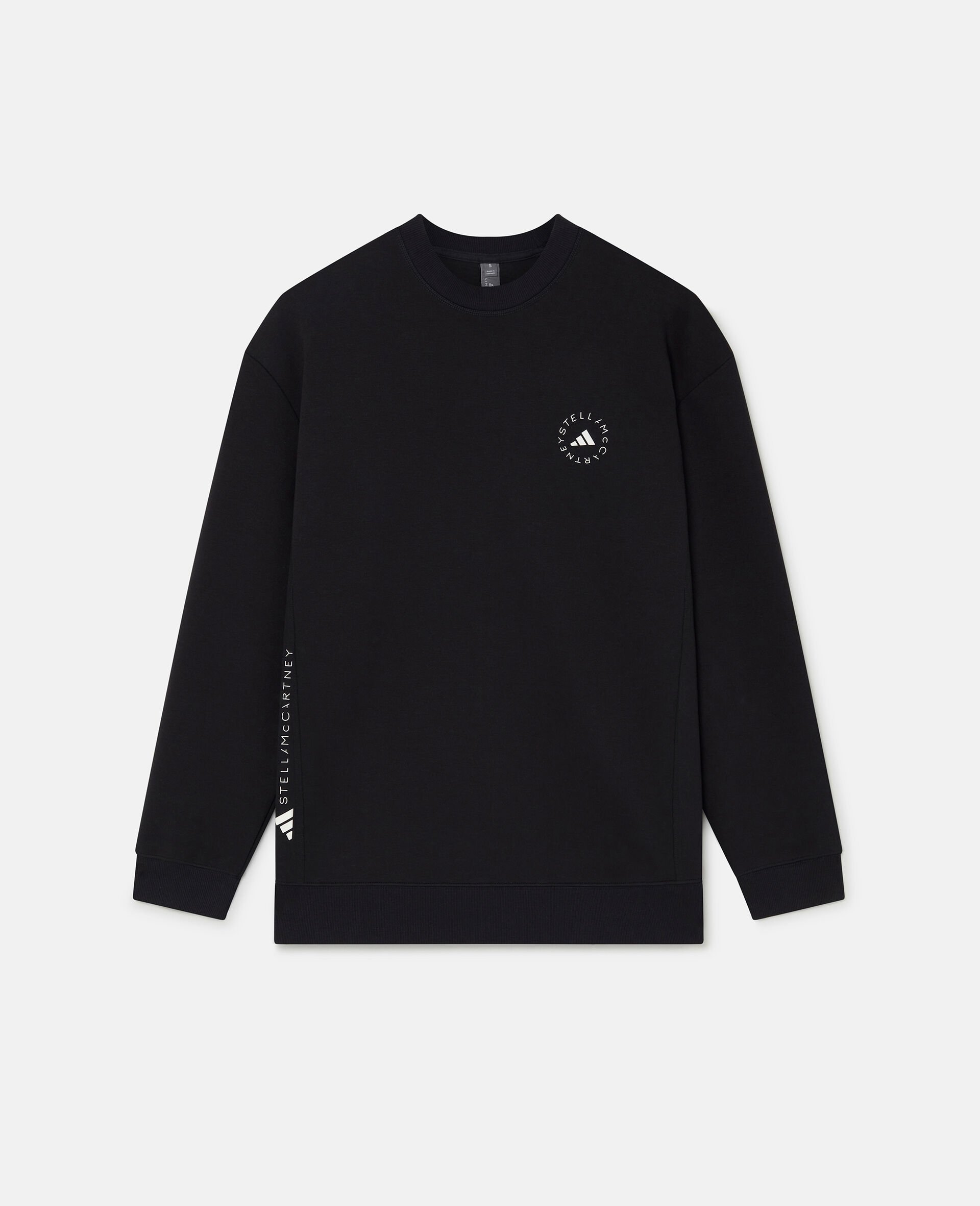 Logo Oversized Sweatshirt-Black-medium