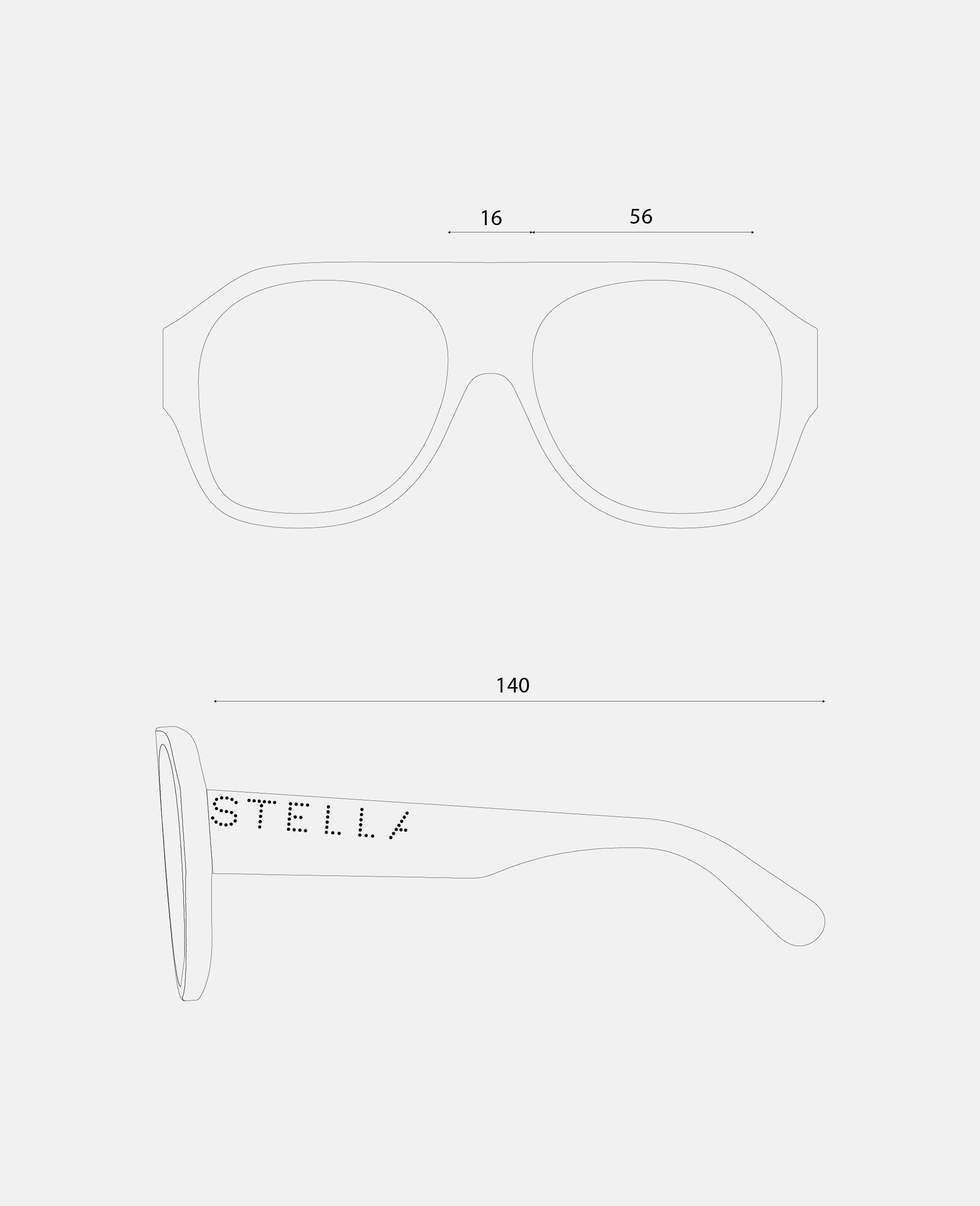 Logo Chunky Aviator Sunglasses-Black-large image number 3