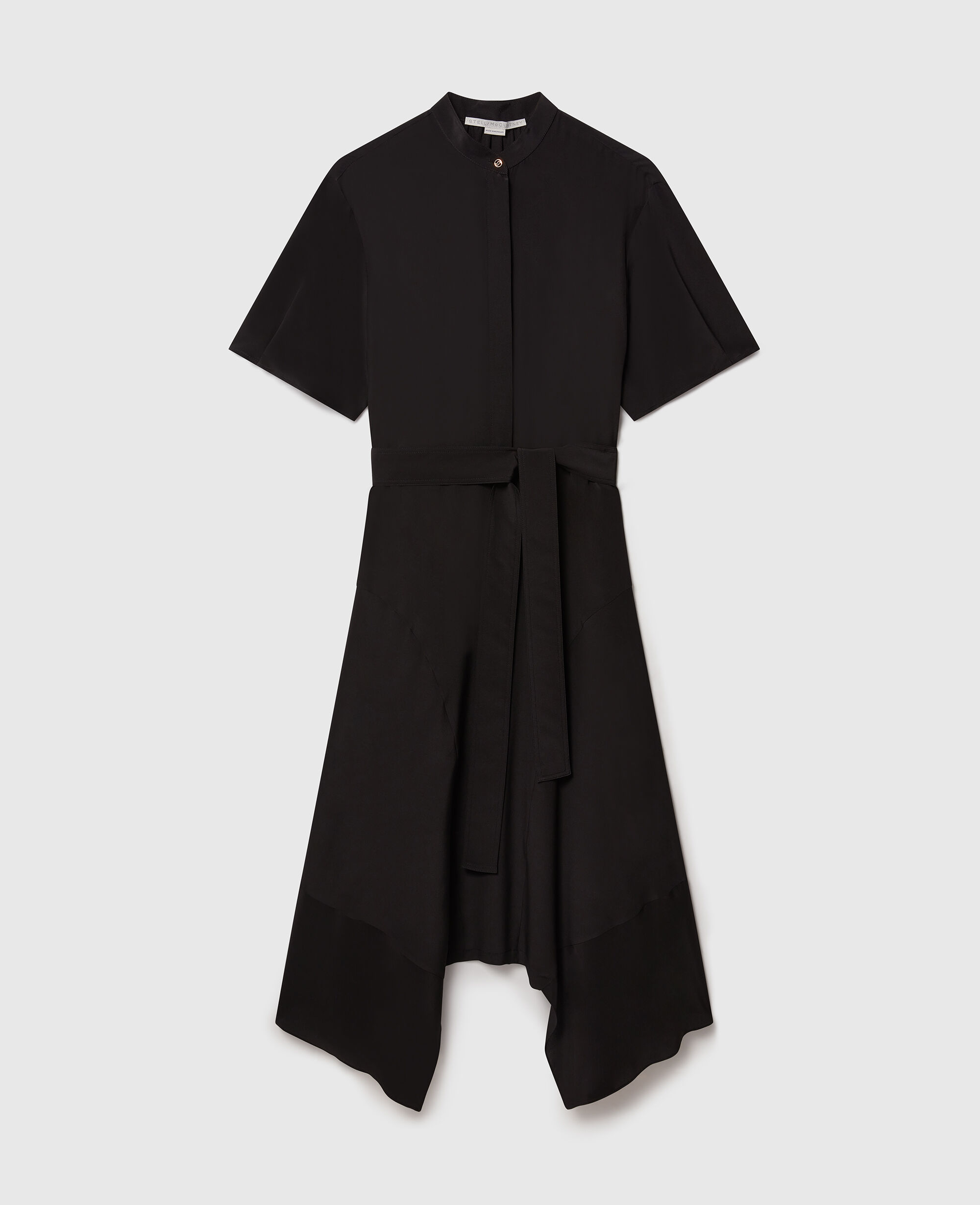 ★STELLA McCARTNEY直営店★シルククレープデシンシャツドレス STELLA MCCARTNEY】 シルククレープデシン シャツドレス (Stella