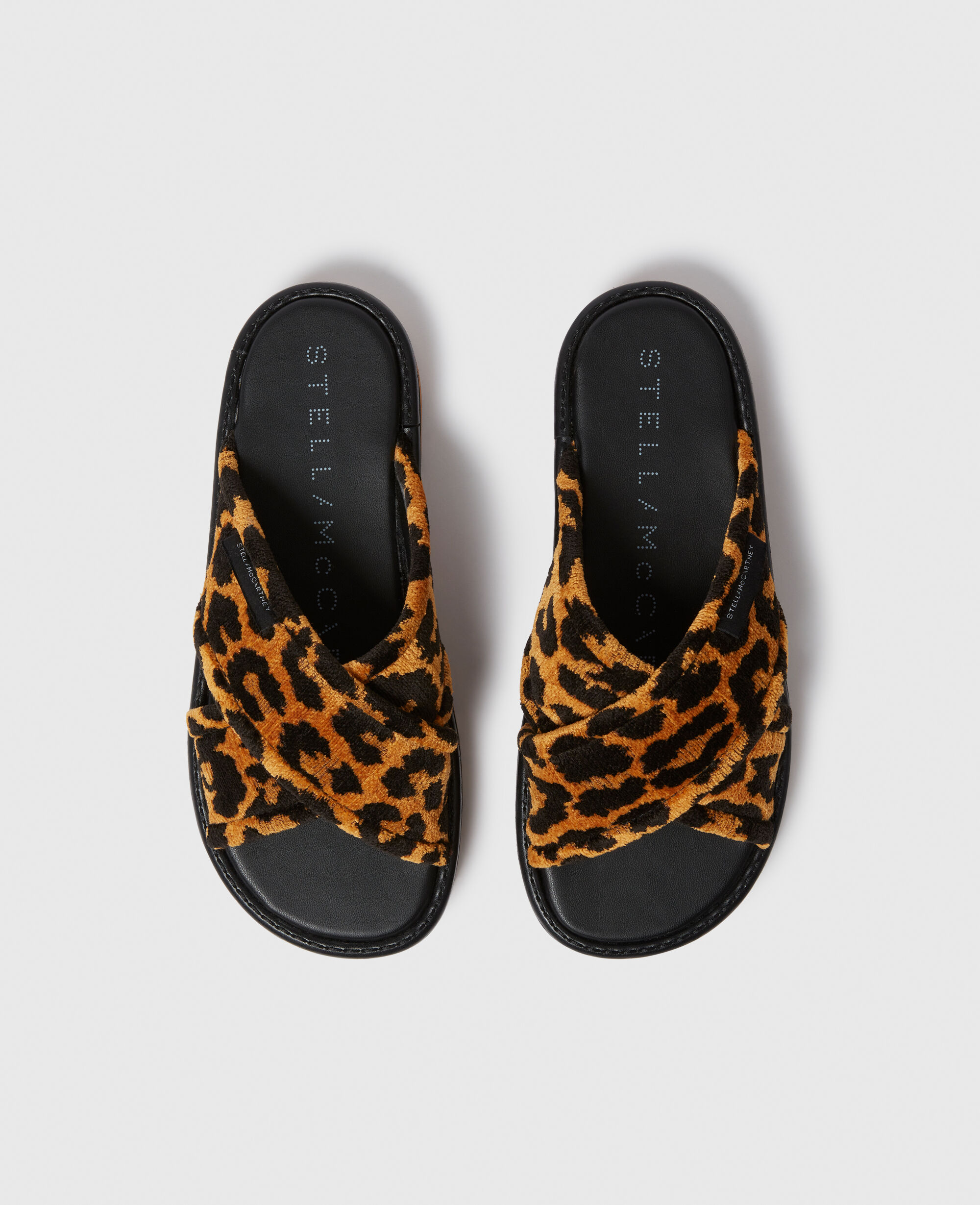 Women Leopard print Sneak Elyse Leopard Twisted Sandals Stella McCartney GB