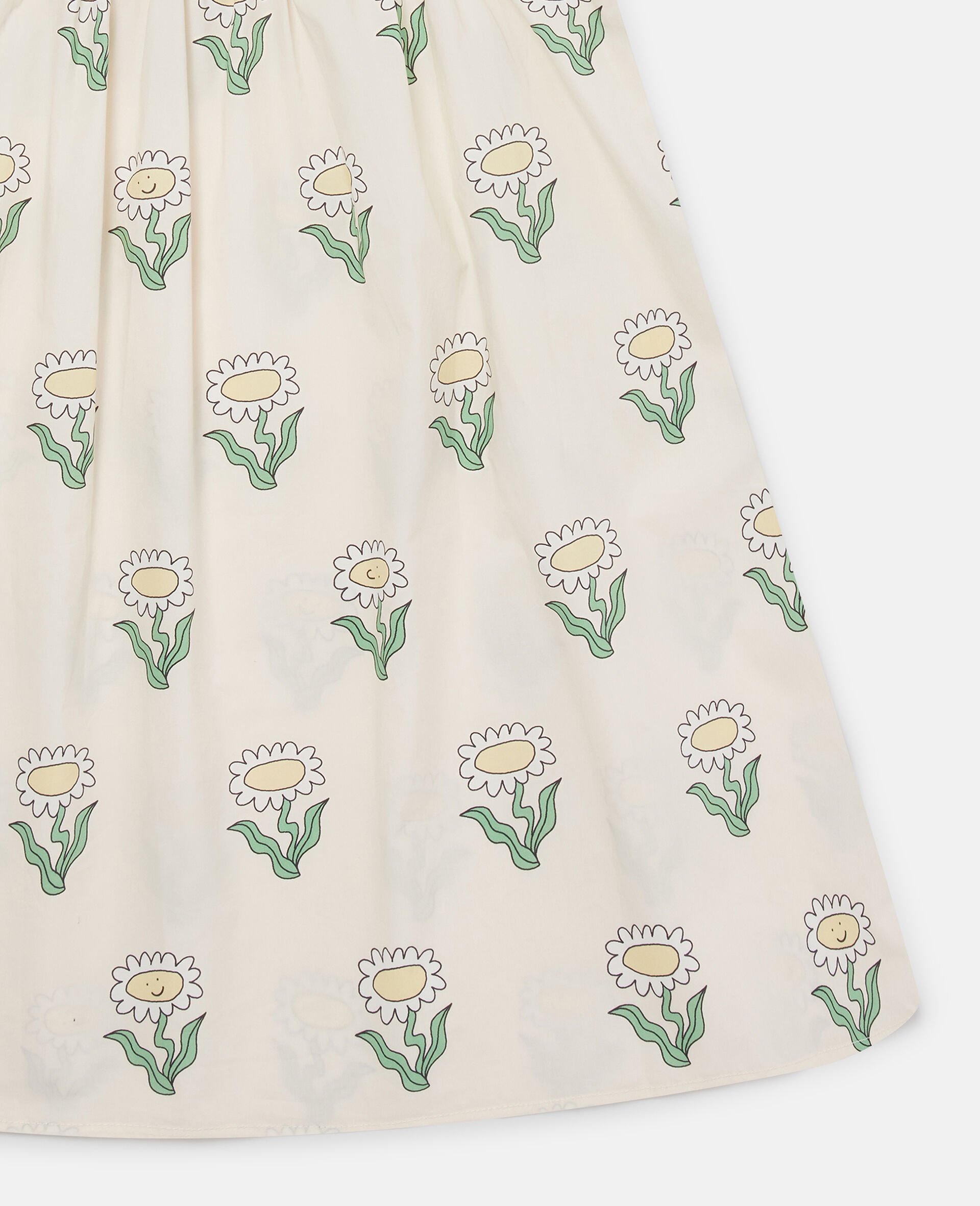 デイジー ノースリーブ スカラップド トリム ワンピース -Cream-large image number 3