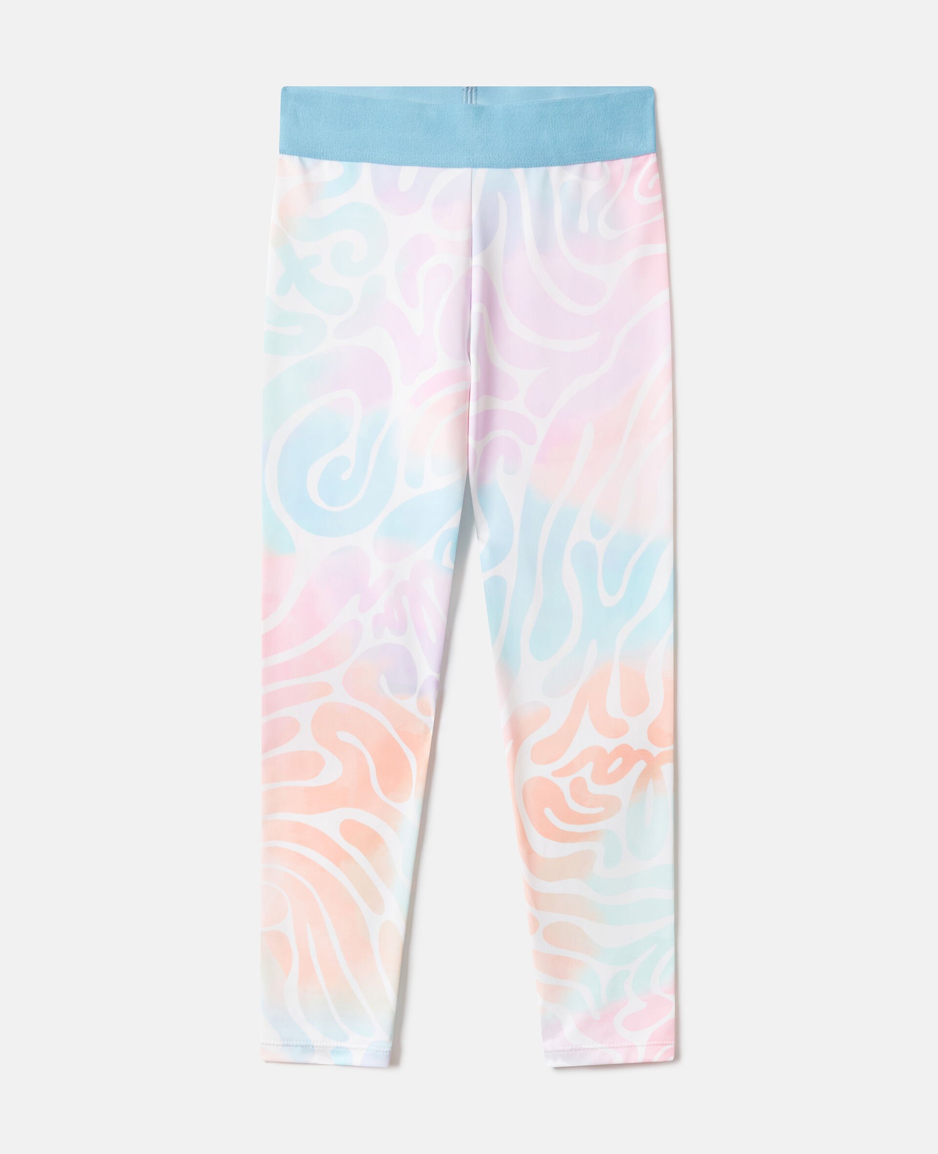 Tie-Dye Print Leggings-Multicolour-medium