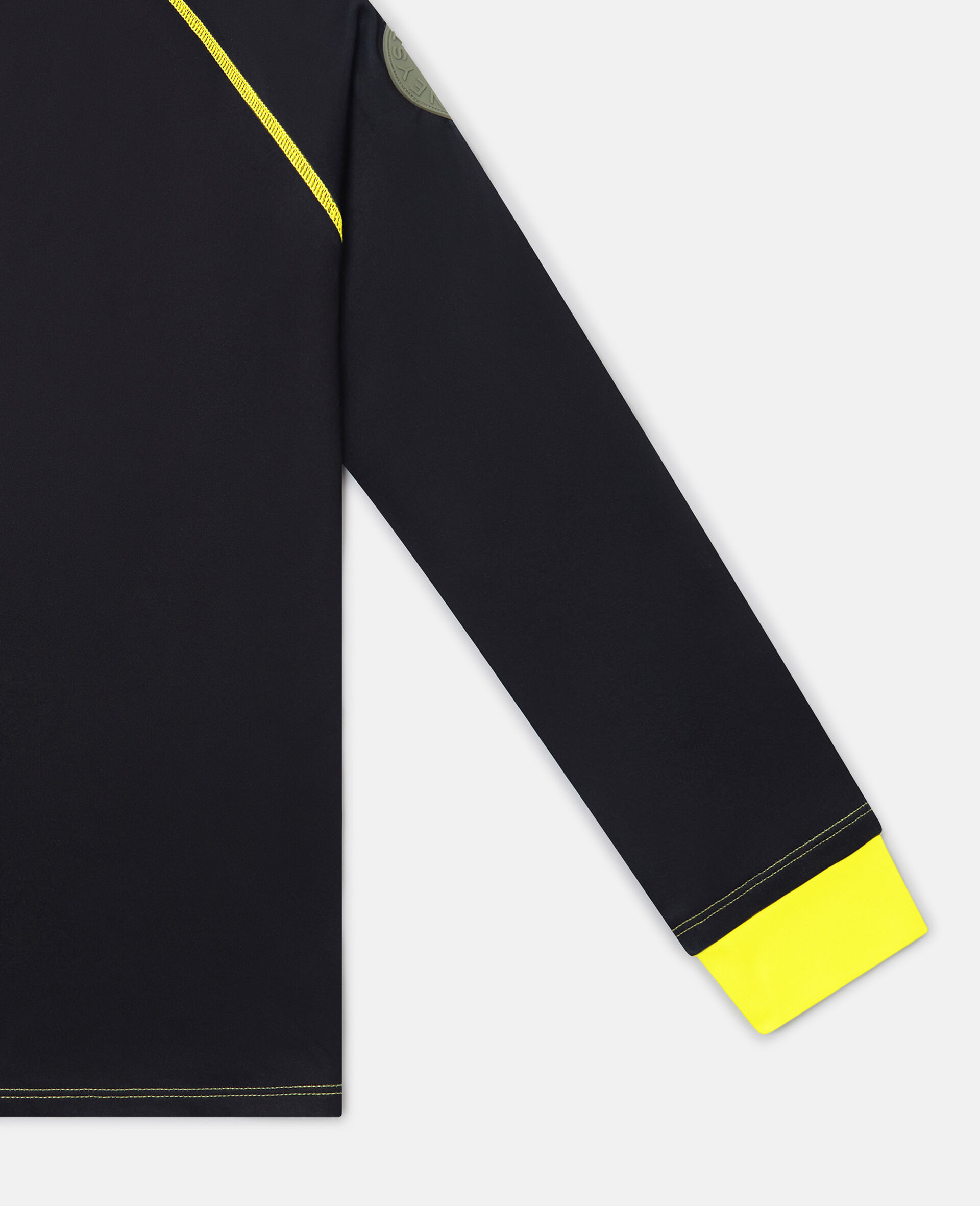 コントラスト トリム パジャマトップ-ブラック-large image number 3