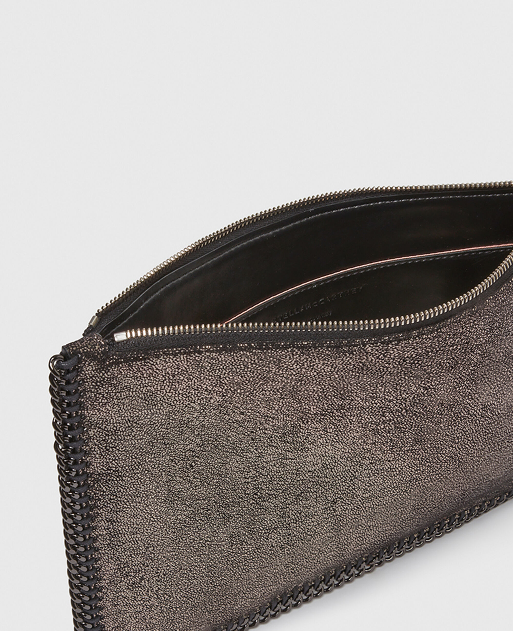 Women Metallic Falabella Metallic Zipper Pouch | Stella
