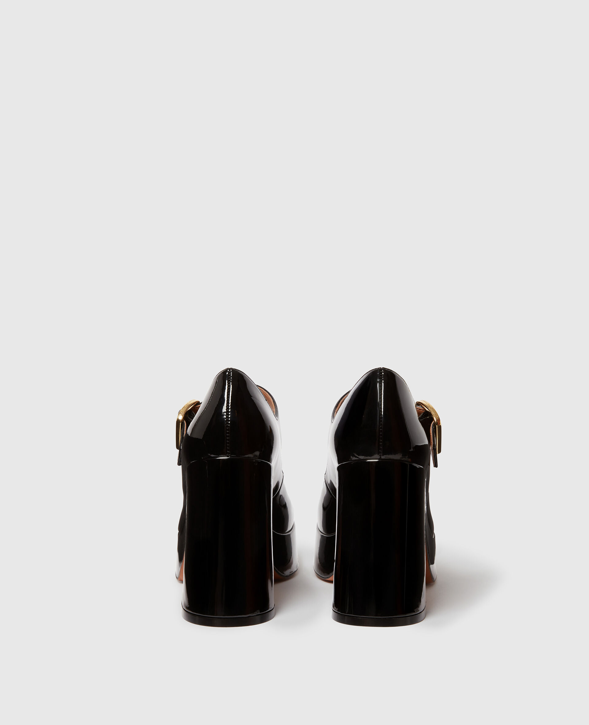 Patent Heeled Mary Janes-Black-large image number 2