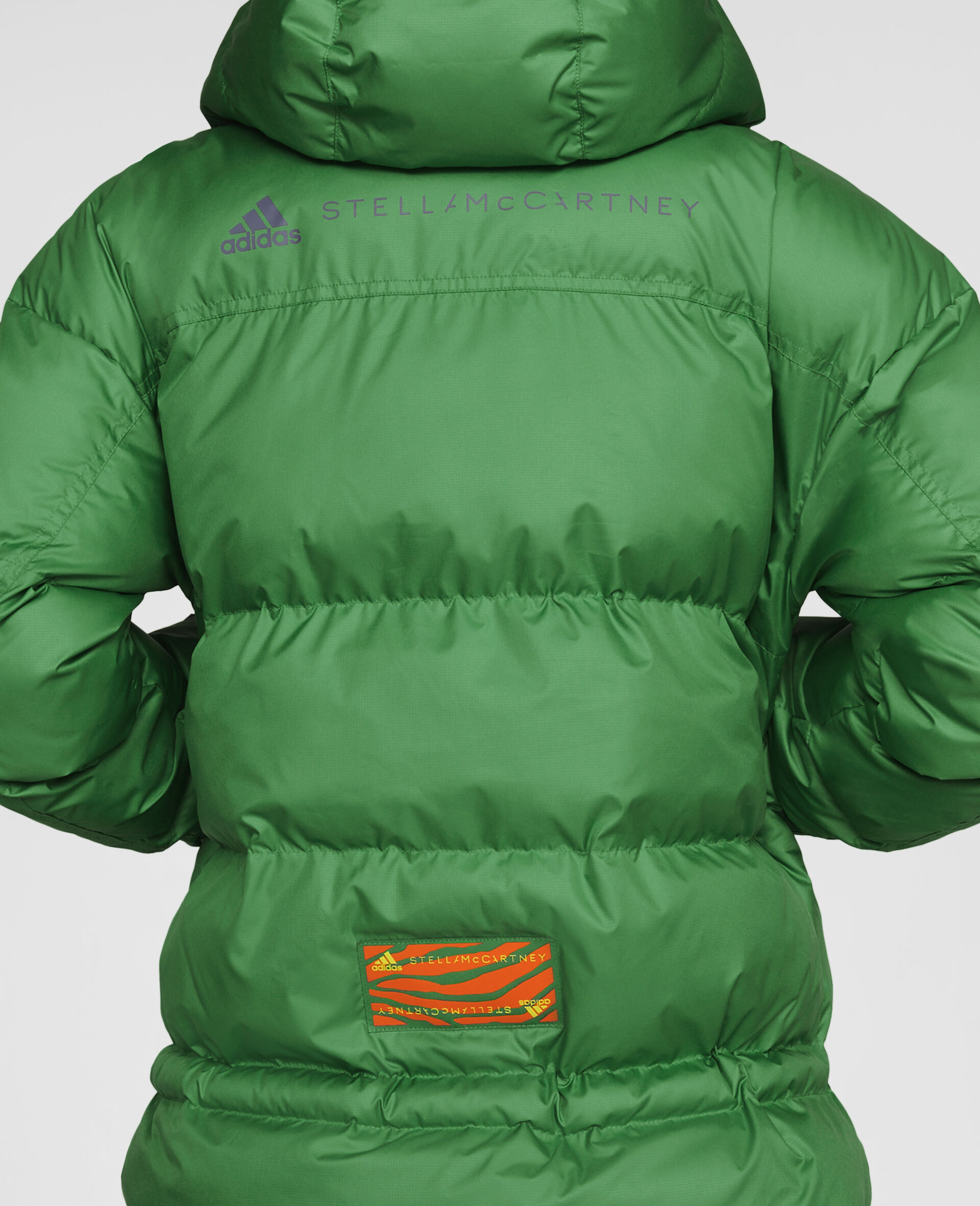 Mid-Length Padded Jacket-Green-large image number 3