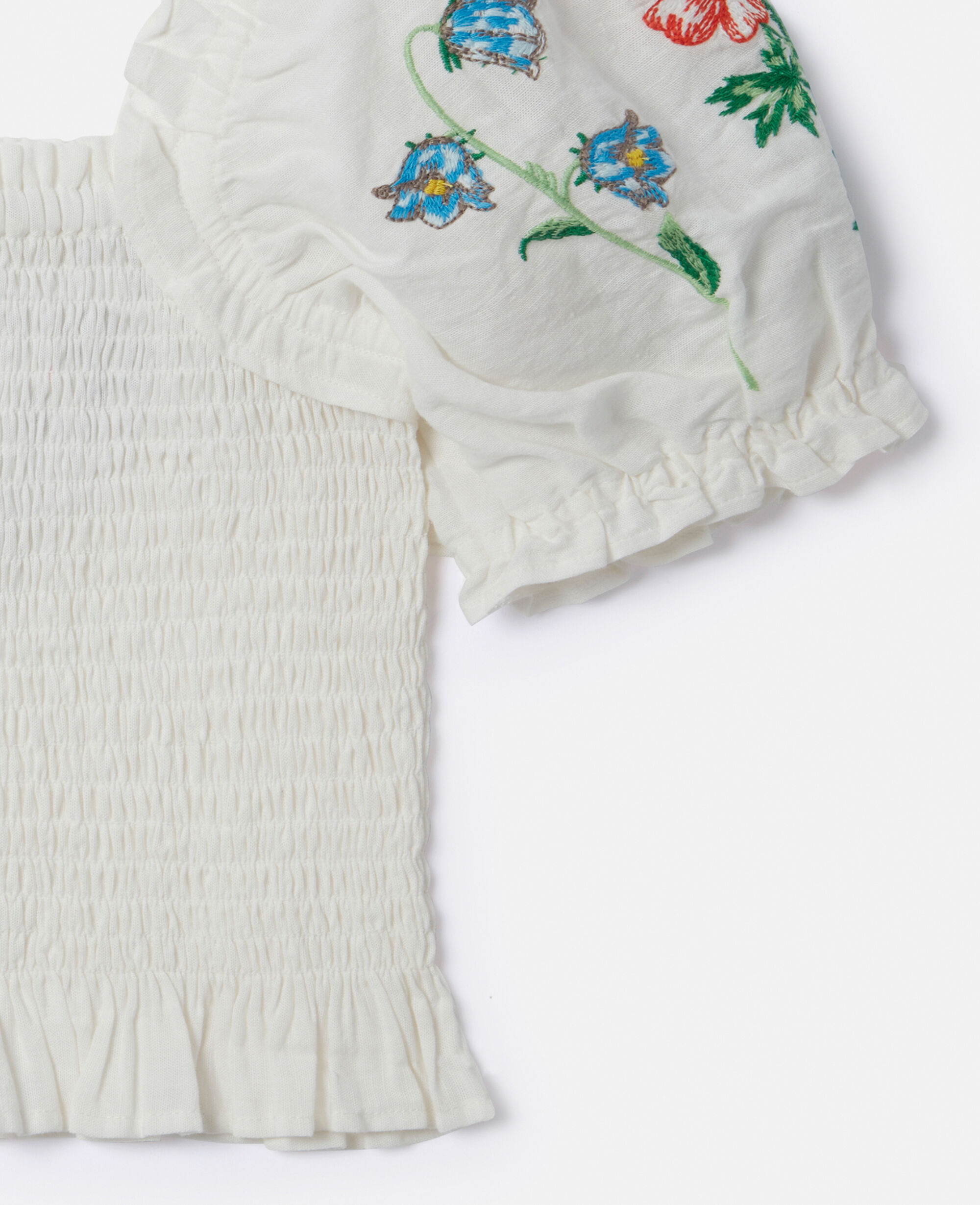 【希少】stina スティナ kids P embroidery white Embroidered cotton dress in white - Stella Mc Cartney Kids