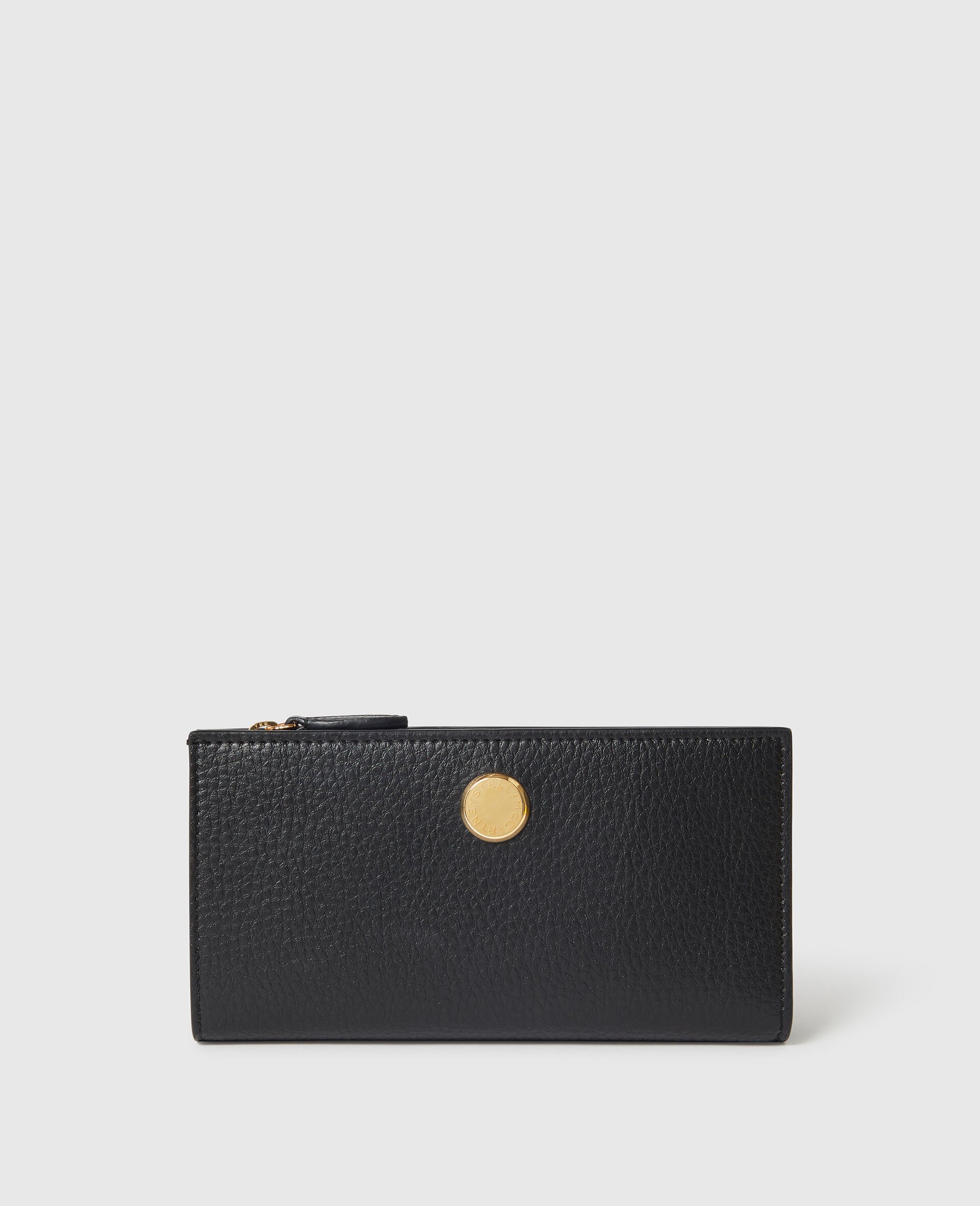 Logo Continental Zip Wallet-Black-medium