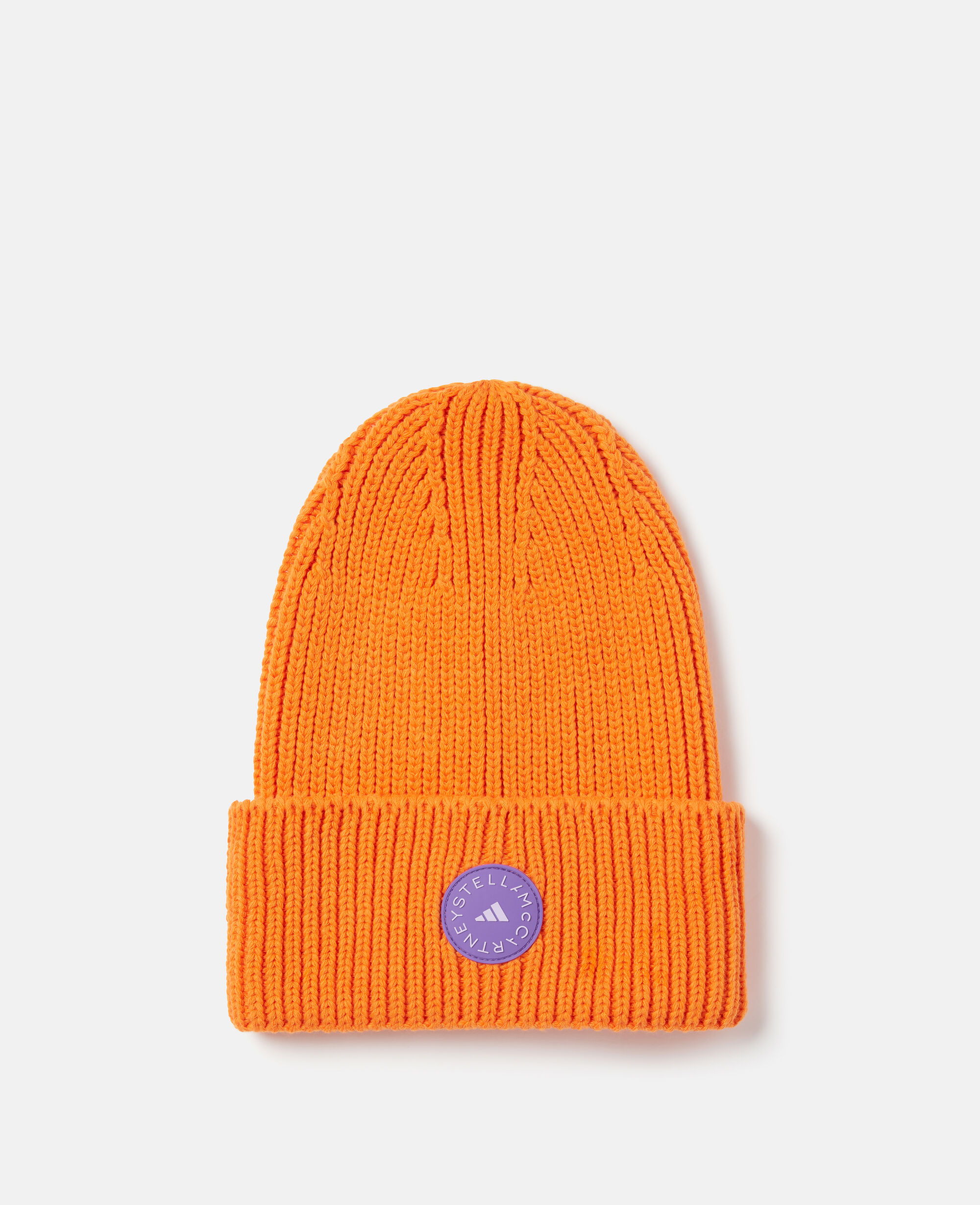 Women Unity Orange Deep Lilac Purple Glow Beanie Hat Stella
