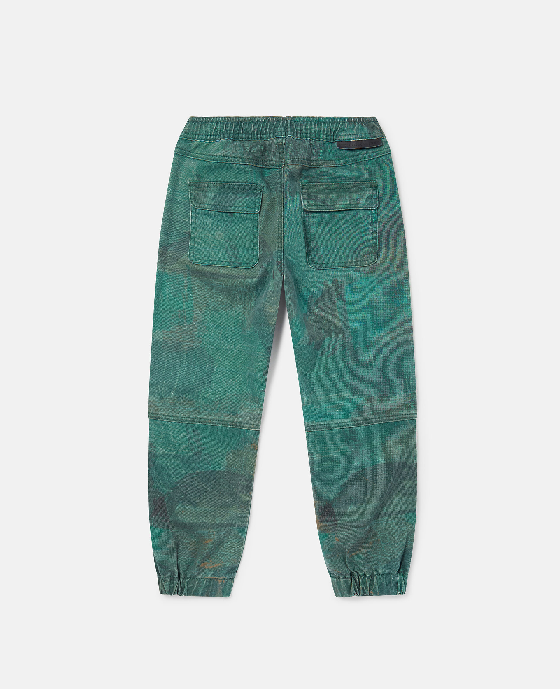 Pantalon de jogging à imprimé gribouillis-Vert-large image number 2