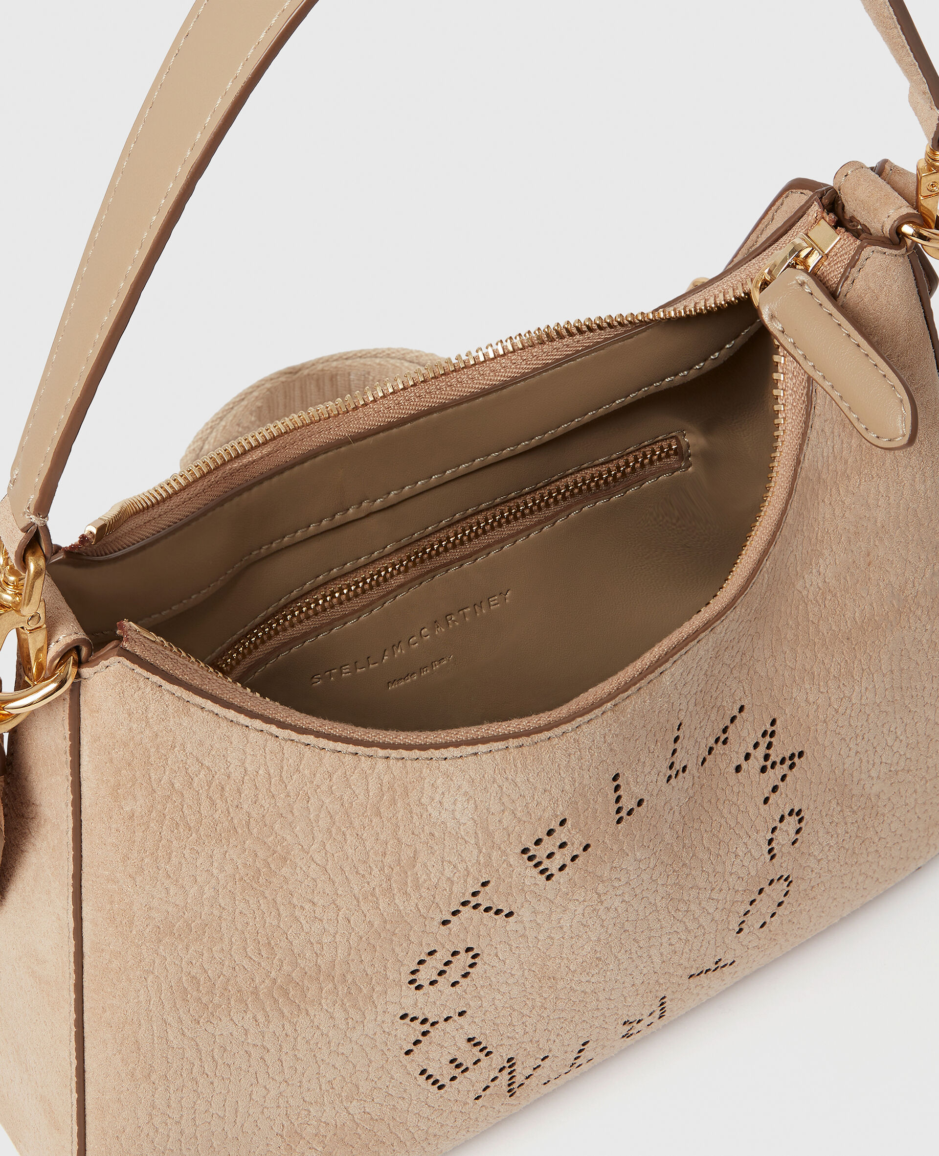 Logo Crossbody Shoulder Bag-Beige-large image number 3