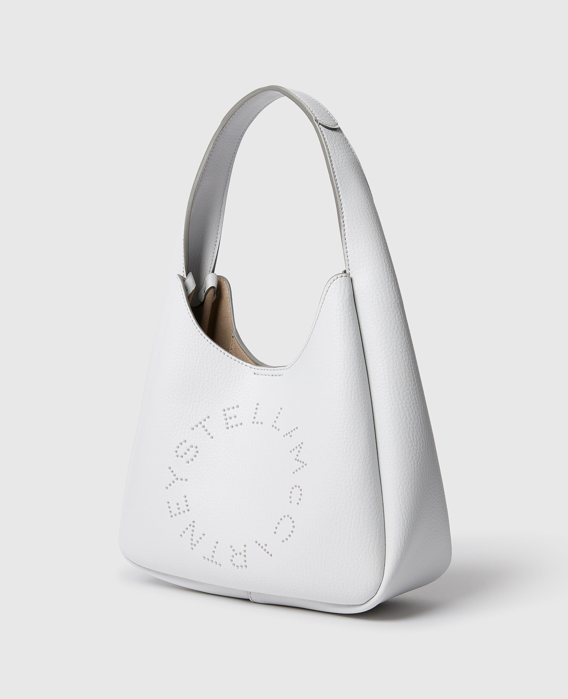 Logo Small Hobo Bag-Grey-large image number 2