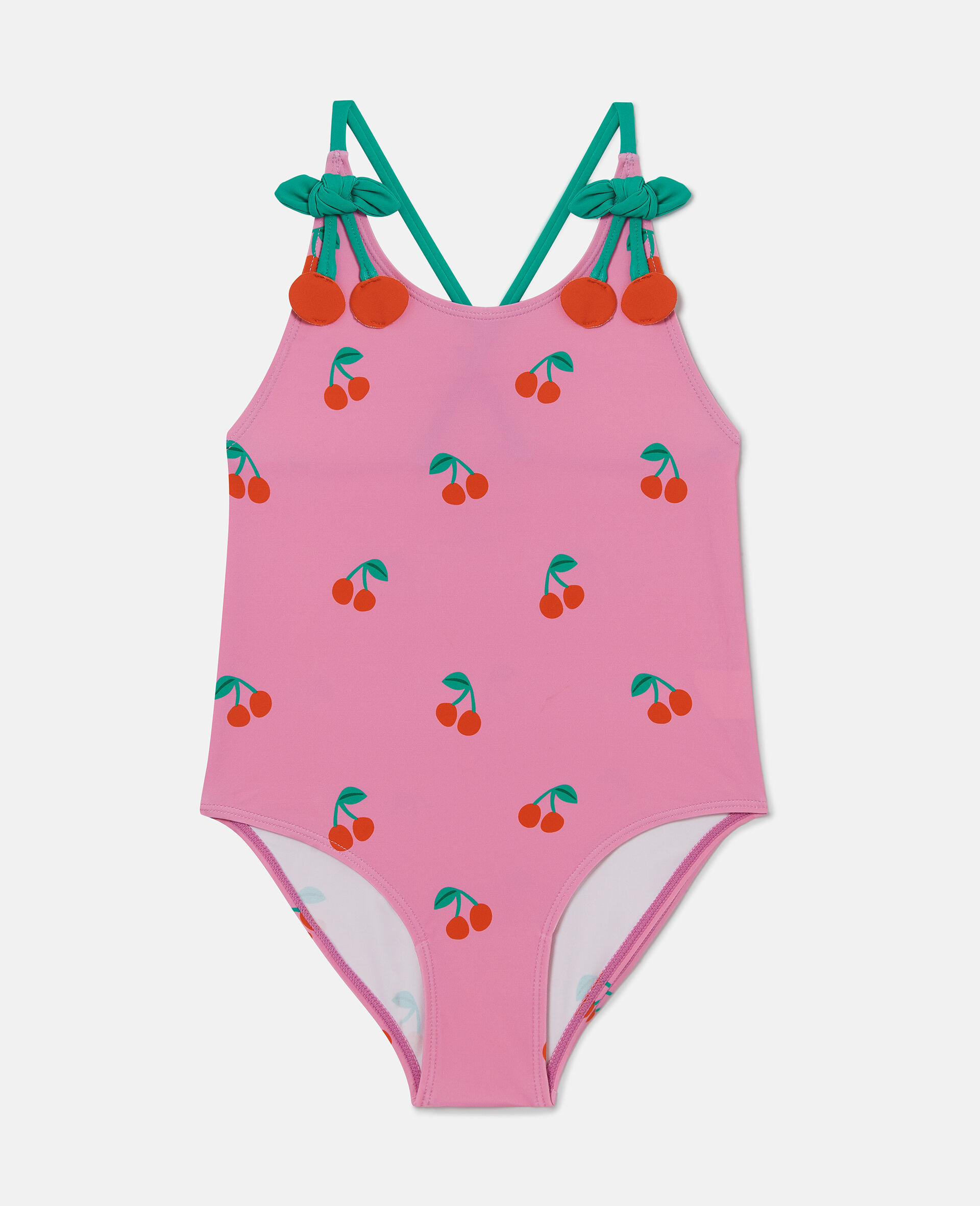 Cherry Print Swimsuit-Pink-large image number 0