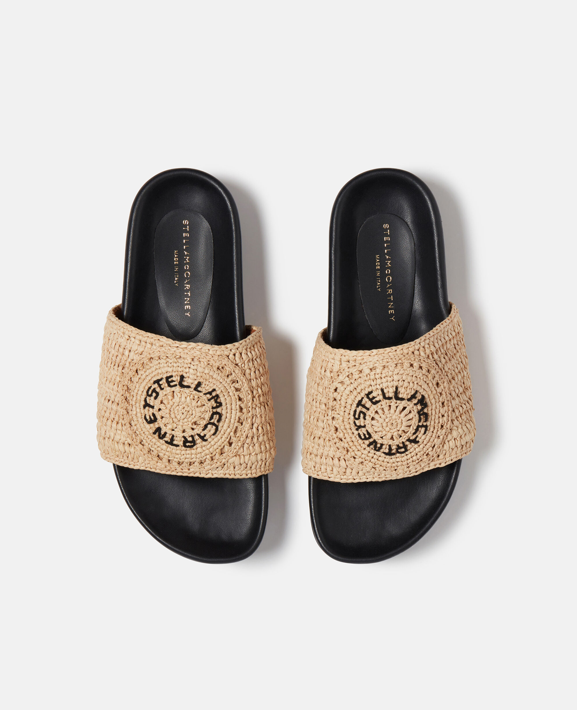 【STELLA McCARTNEY】関税込☆エリーゼ ラフィア ロゴ サンダル Stella McCartney STELLA MCCARTNEY ステラ マッカートニー