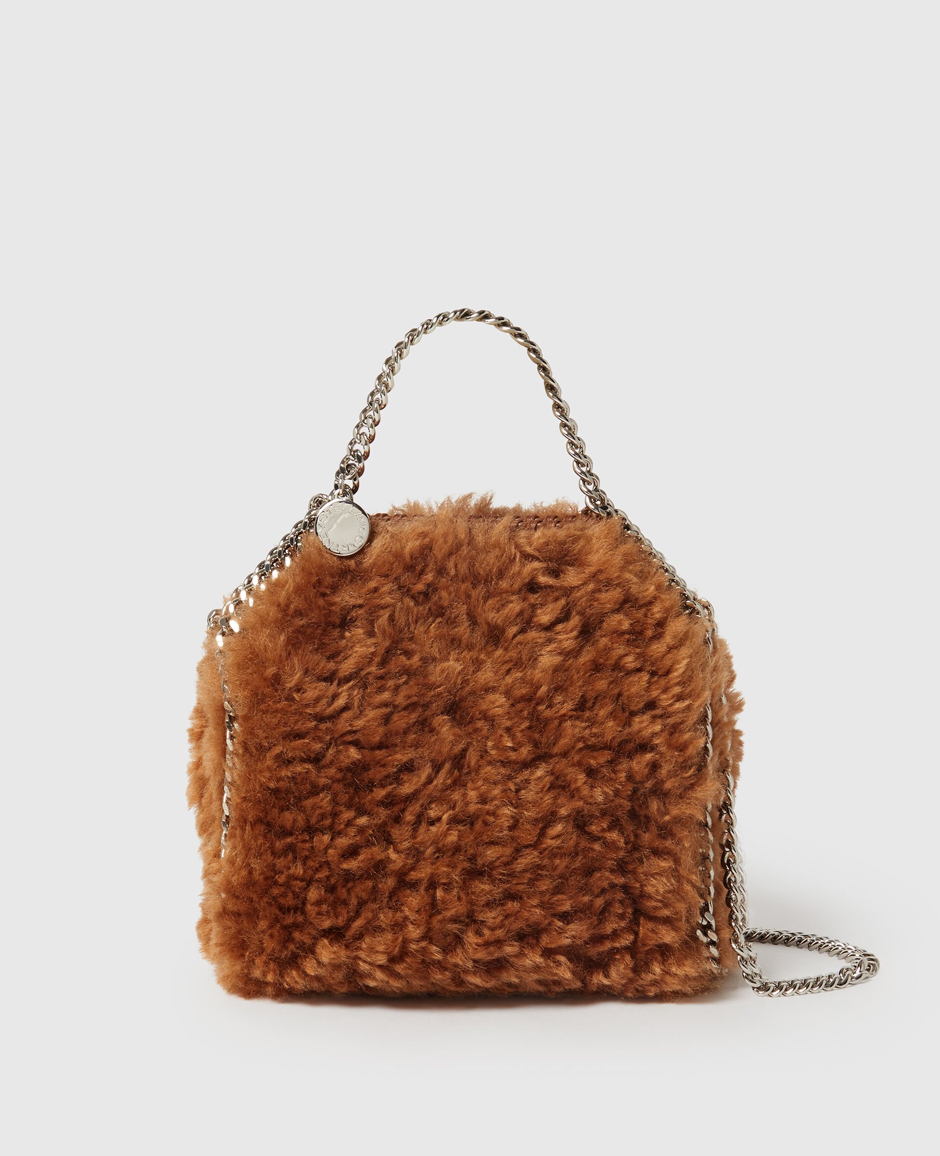 Falabella Plush Mini Tote Bag-Brown-medium