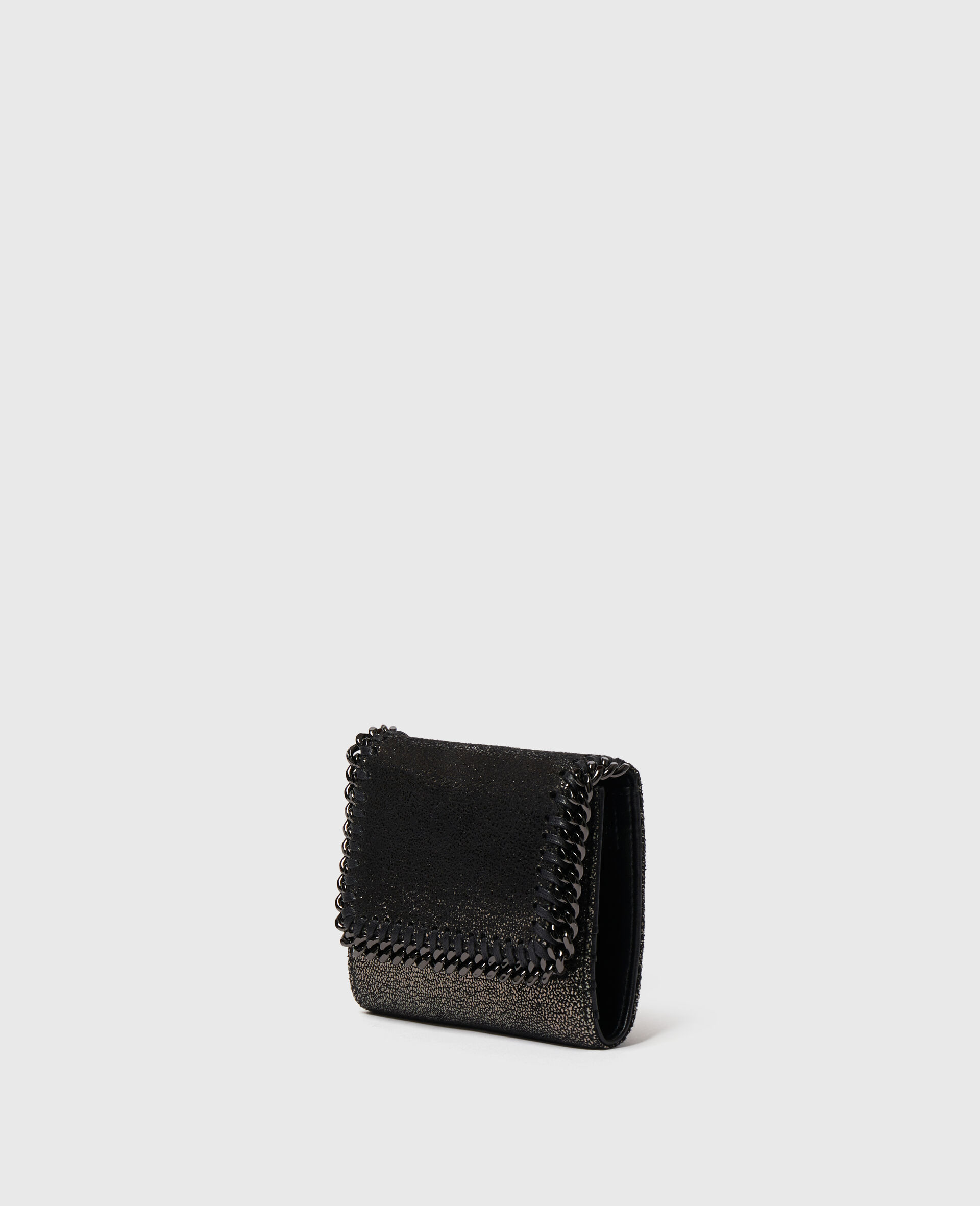 Falabella Small Flap Wallet-Black-large image number 1