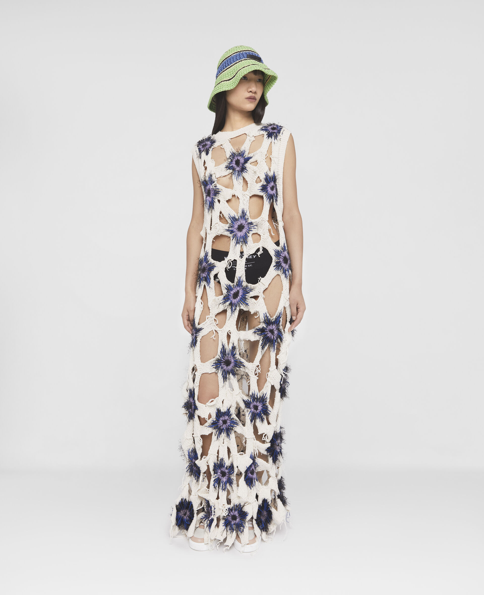 Rewild Flower Patchwork Midi Dress-Multicolour-large image number 1
