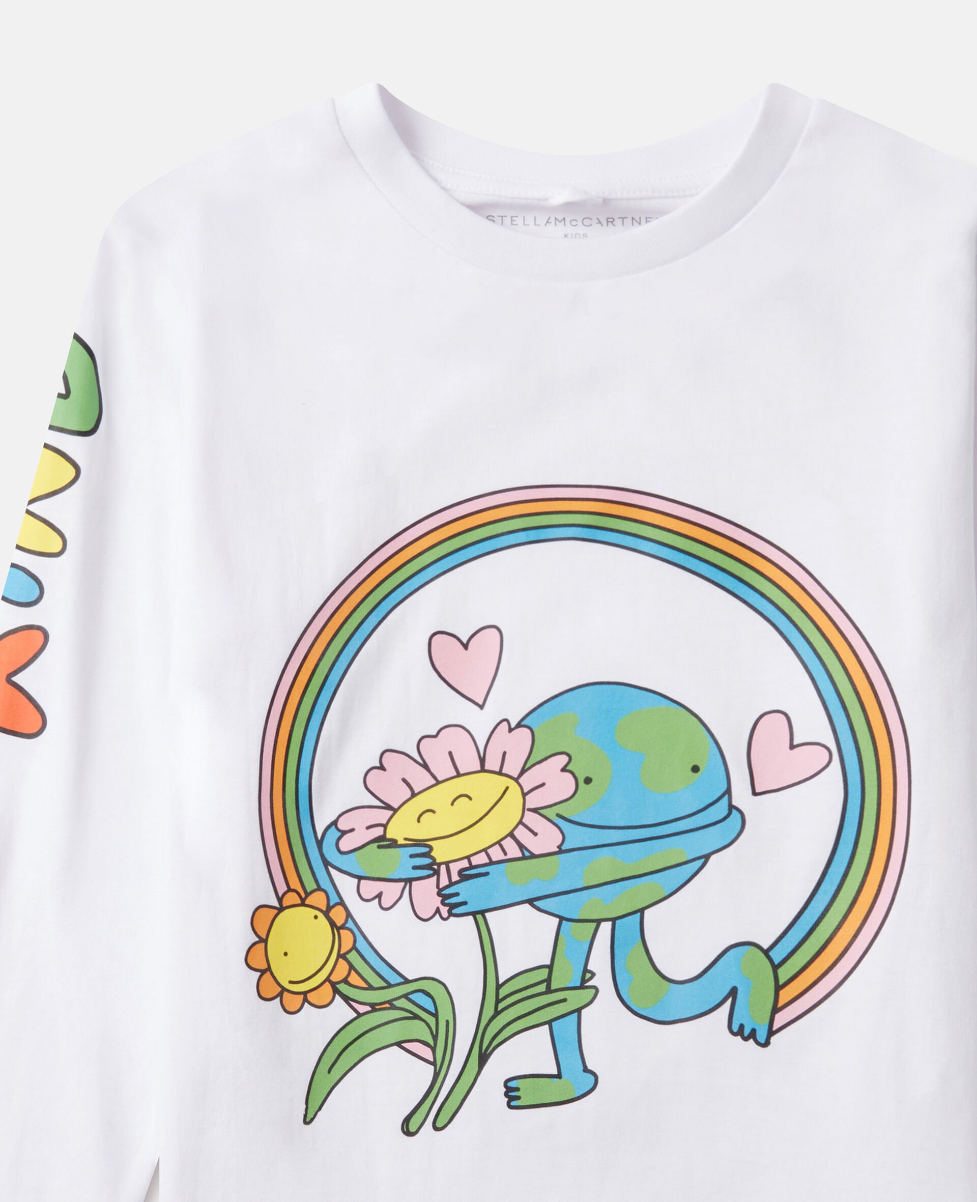 Earth Friends Graphic Long-Sleeve Top-White-medium Earth Friends Graphic Long-Sleeve Top-White-medium