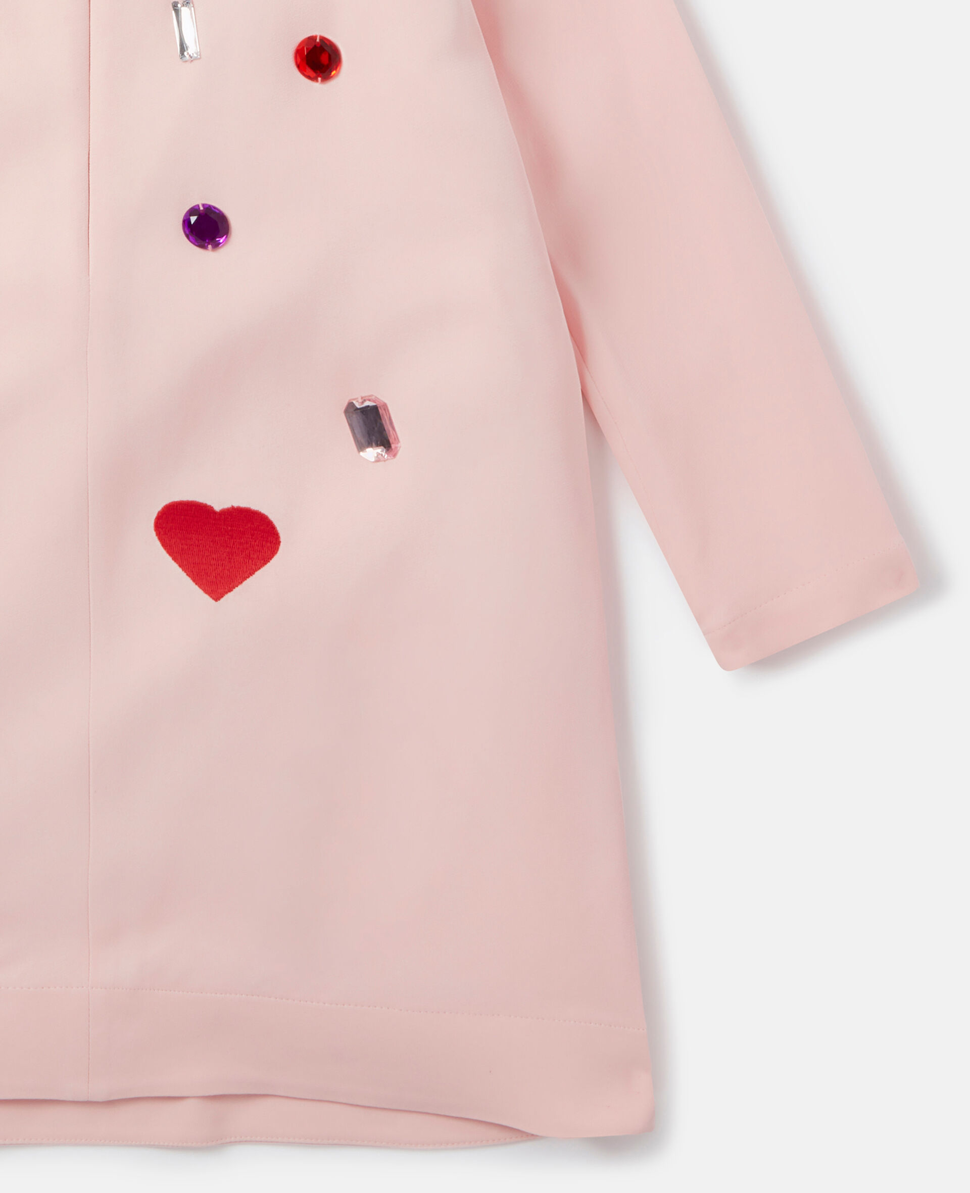 Gem Doodle Embroidery Jersey Dress-Pink-large image number 3