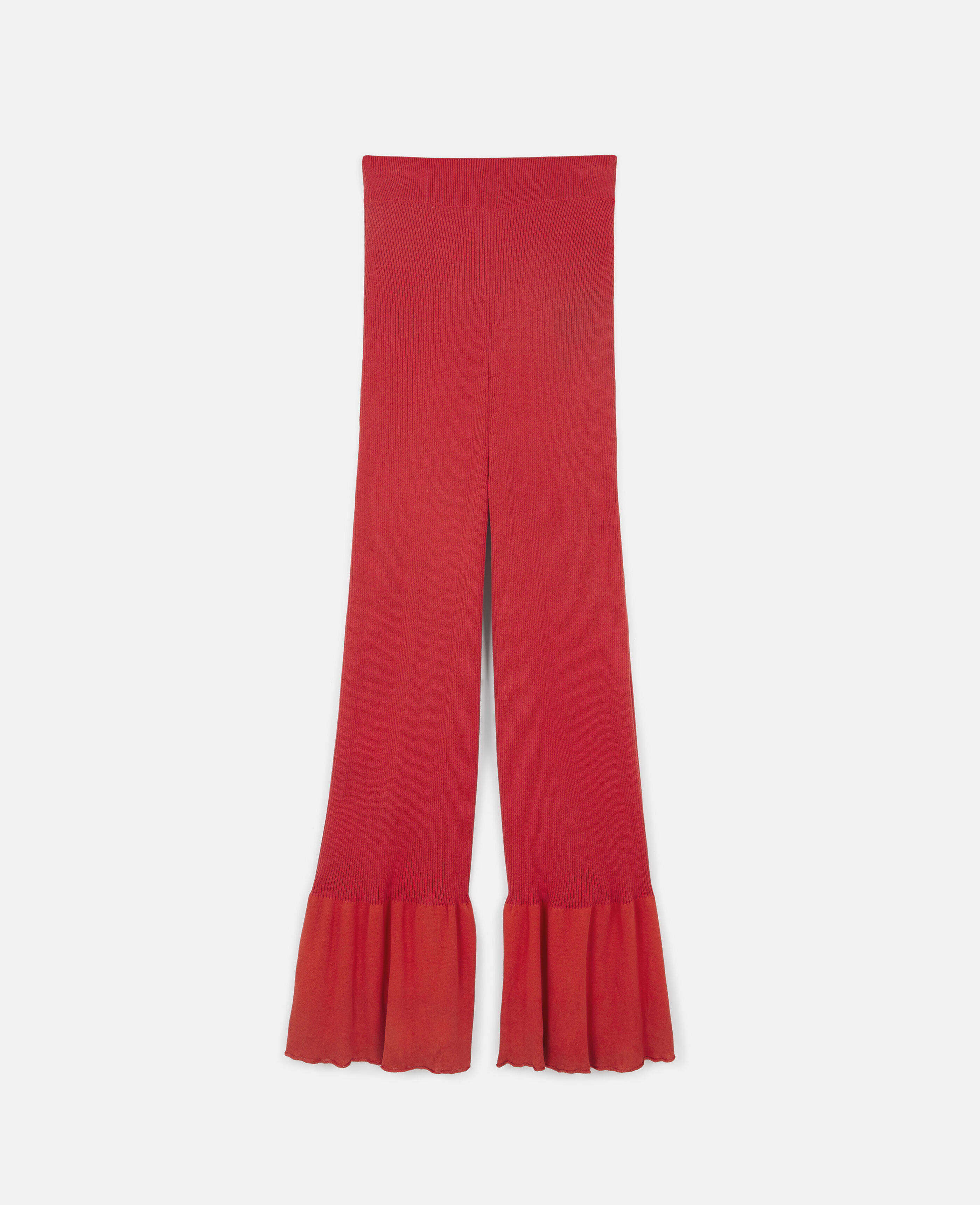 Pantalon evase rouge clearance