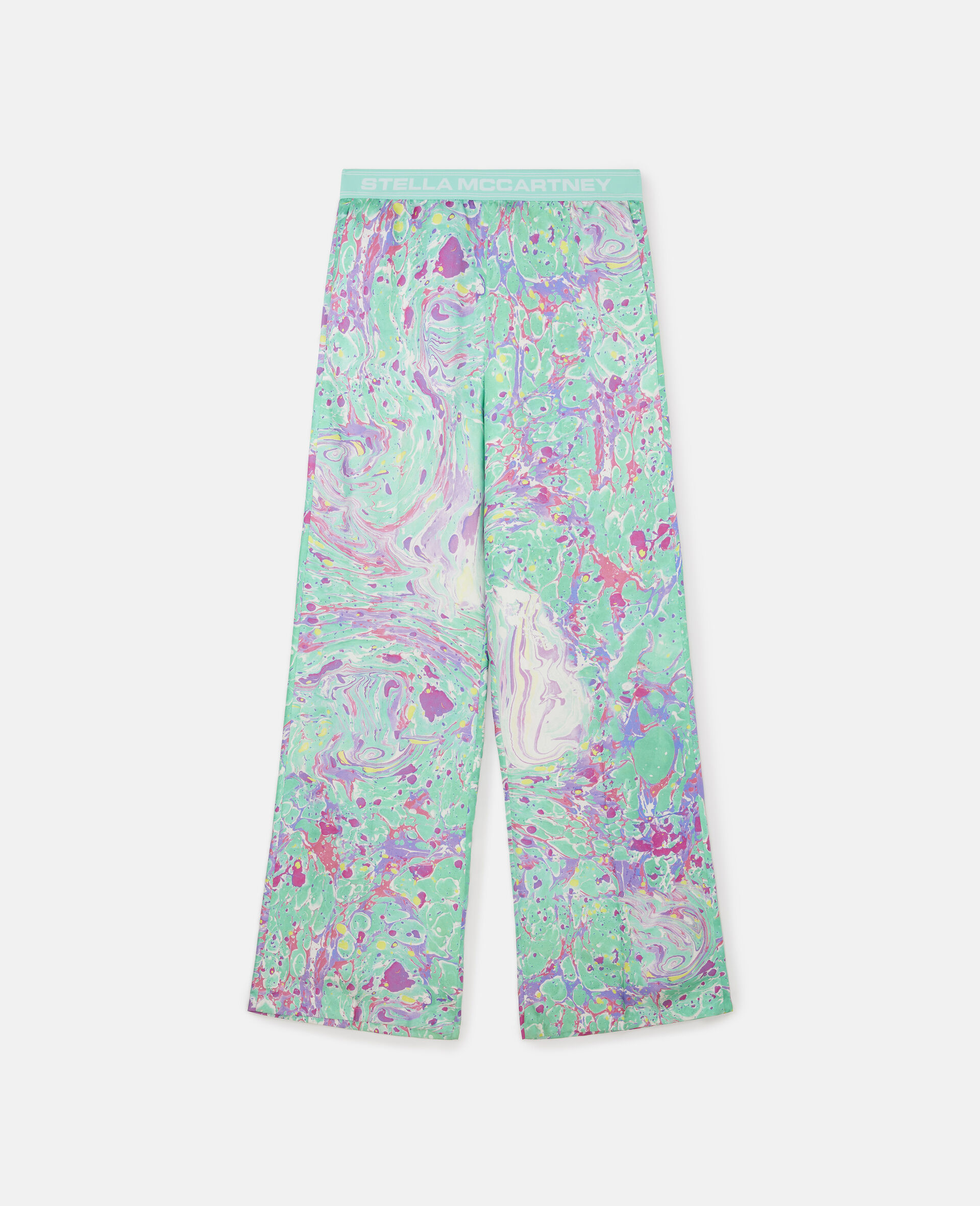 Myfawnwy Printed Silk pants-Multicolour-large image number 0
