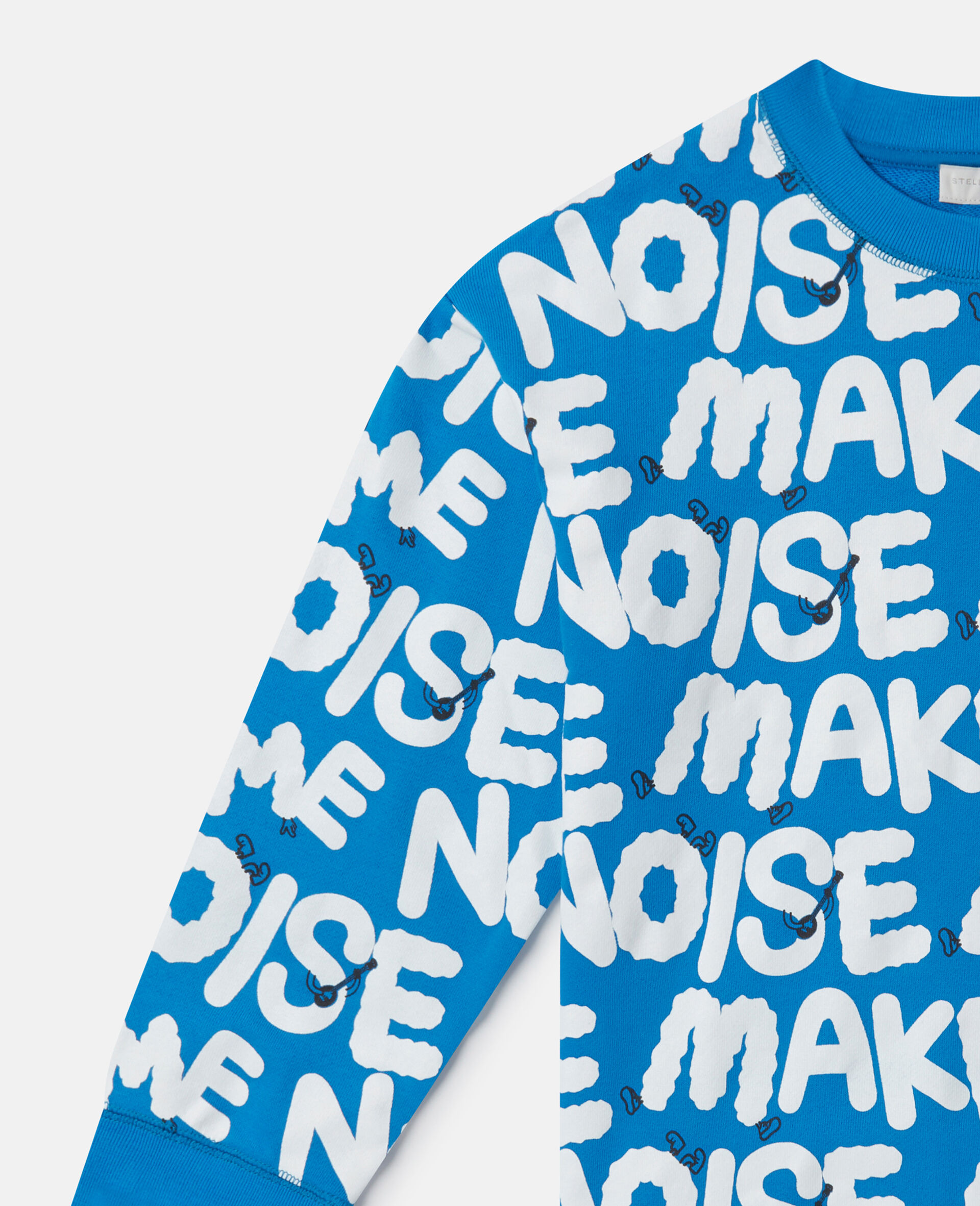 'Make Some Noise' Oversized Sweatshirt-Multicolour-large image number 1