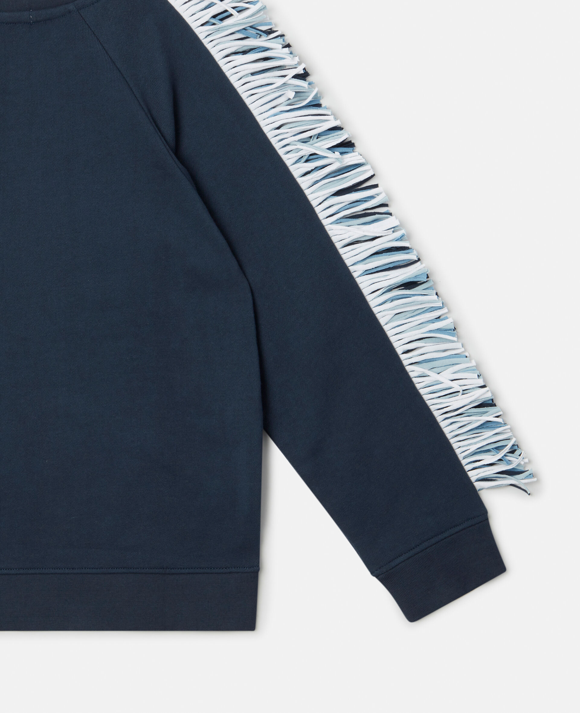 Fringed Star Sweatshirt-Blue-large image number 3