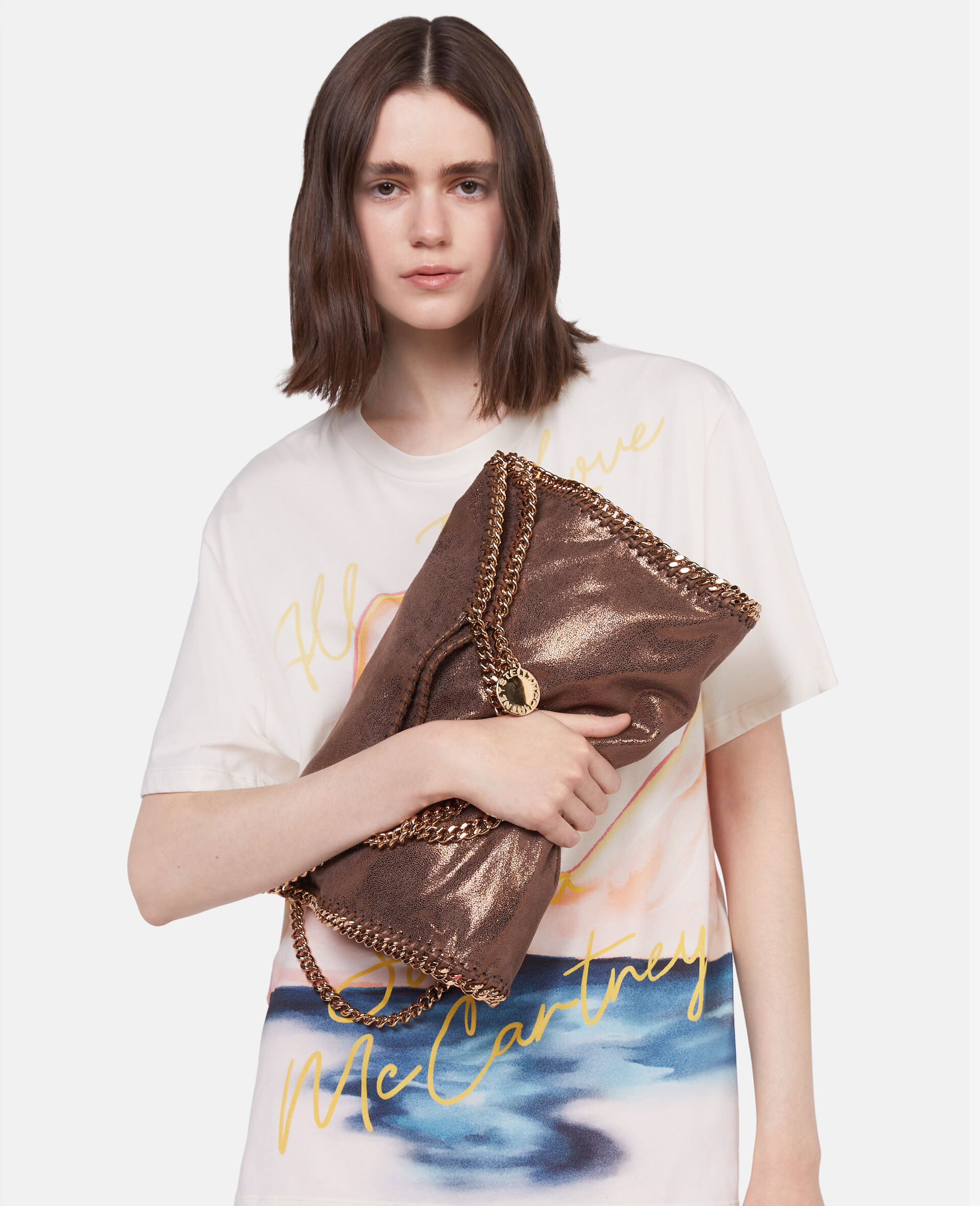 Tote pieghevole Falabella-Gold-large image number 1