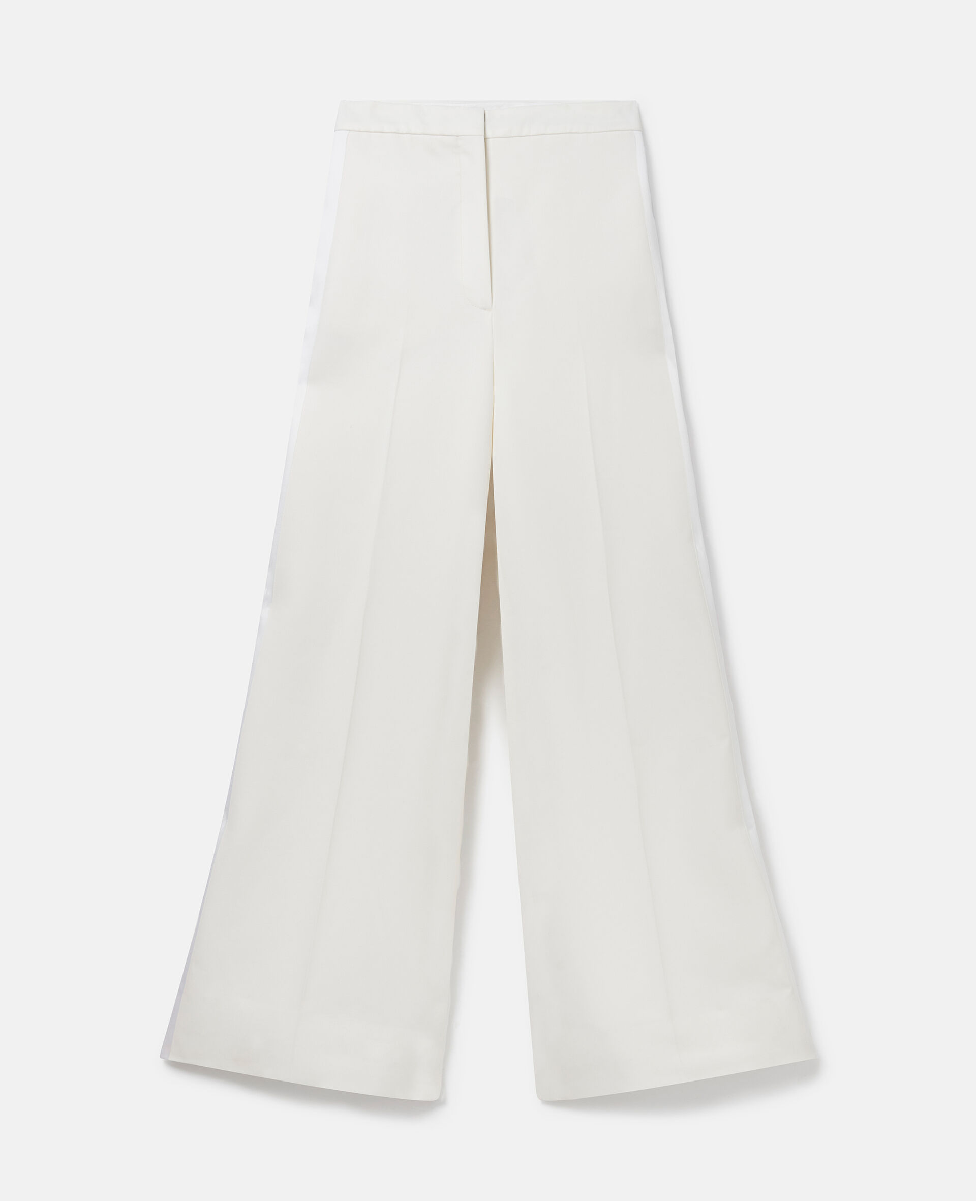 High-Rise Wool Tuxedo Trousers-ホワイト-medium