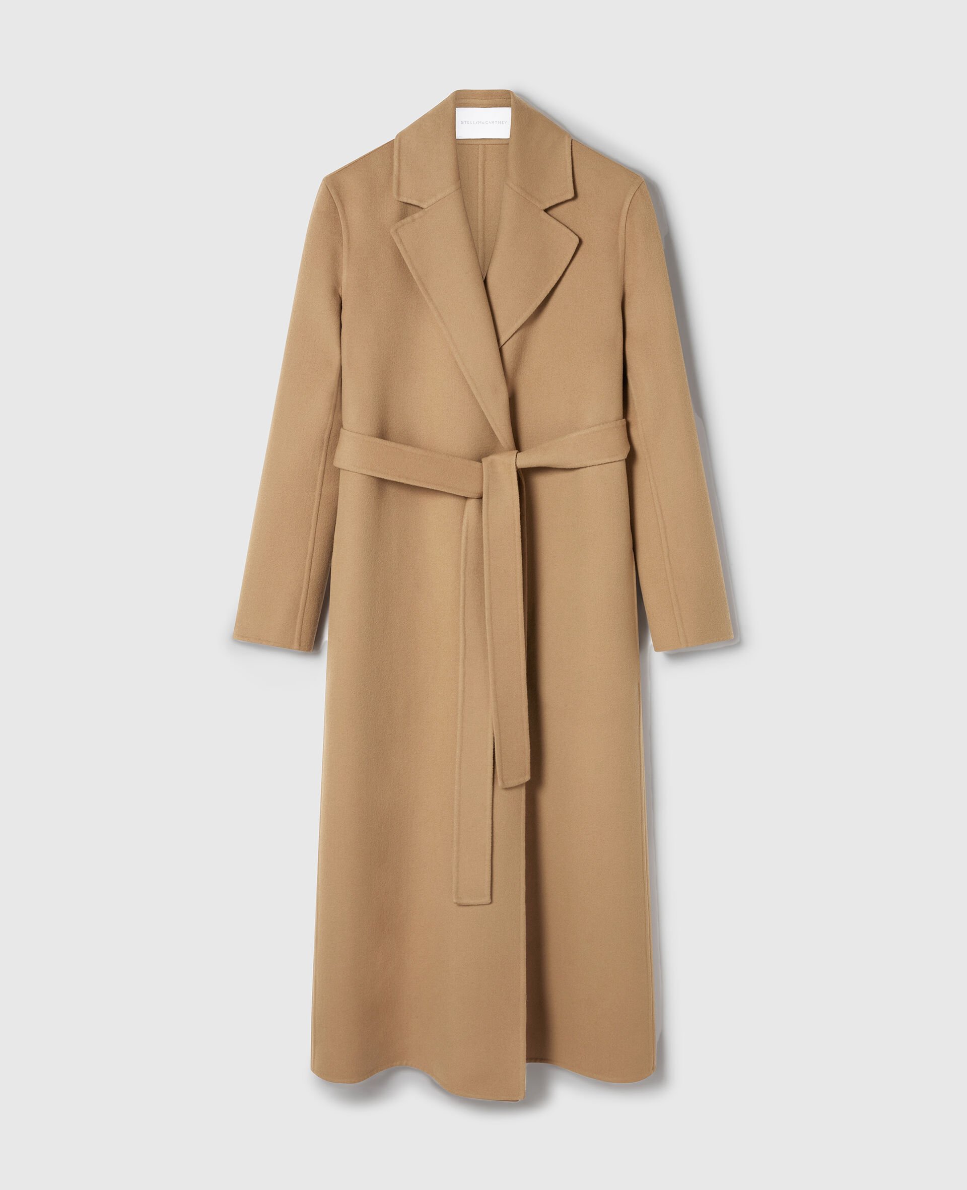 Double-Faced Belted Trench Coat-Brown-medium