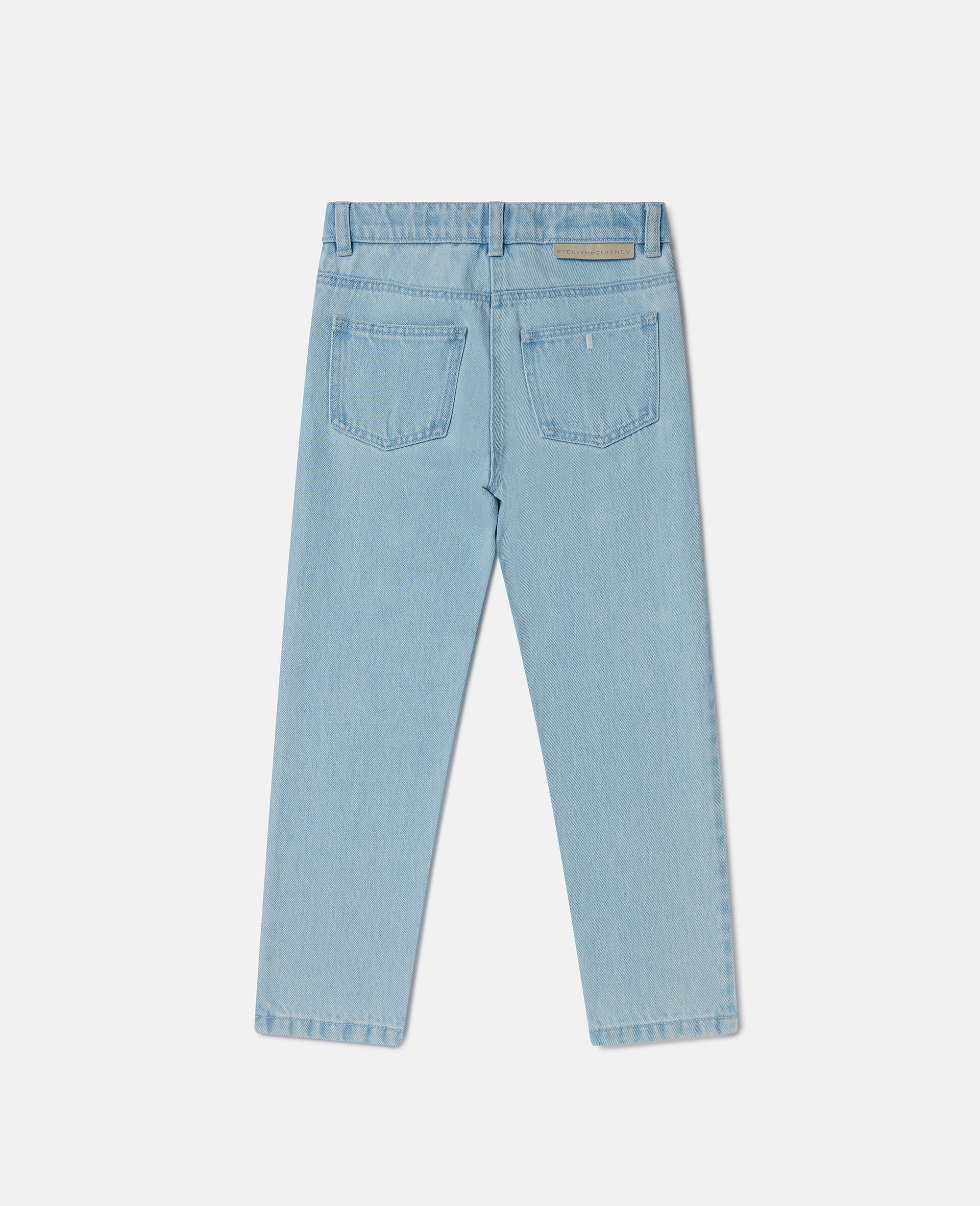 Straight-Leg Denim Jeans-Blue-large image number 2