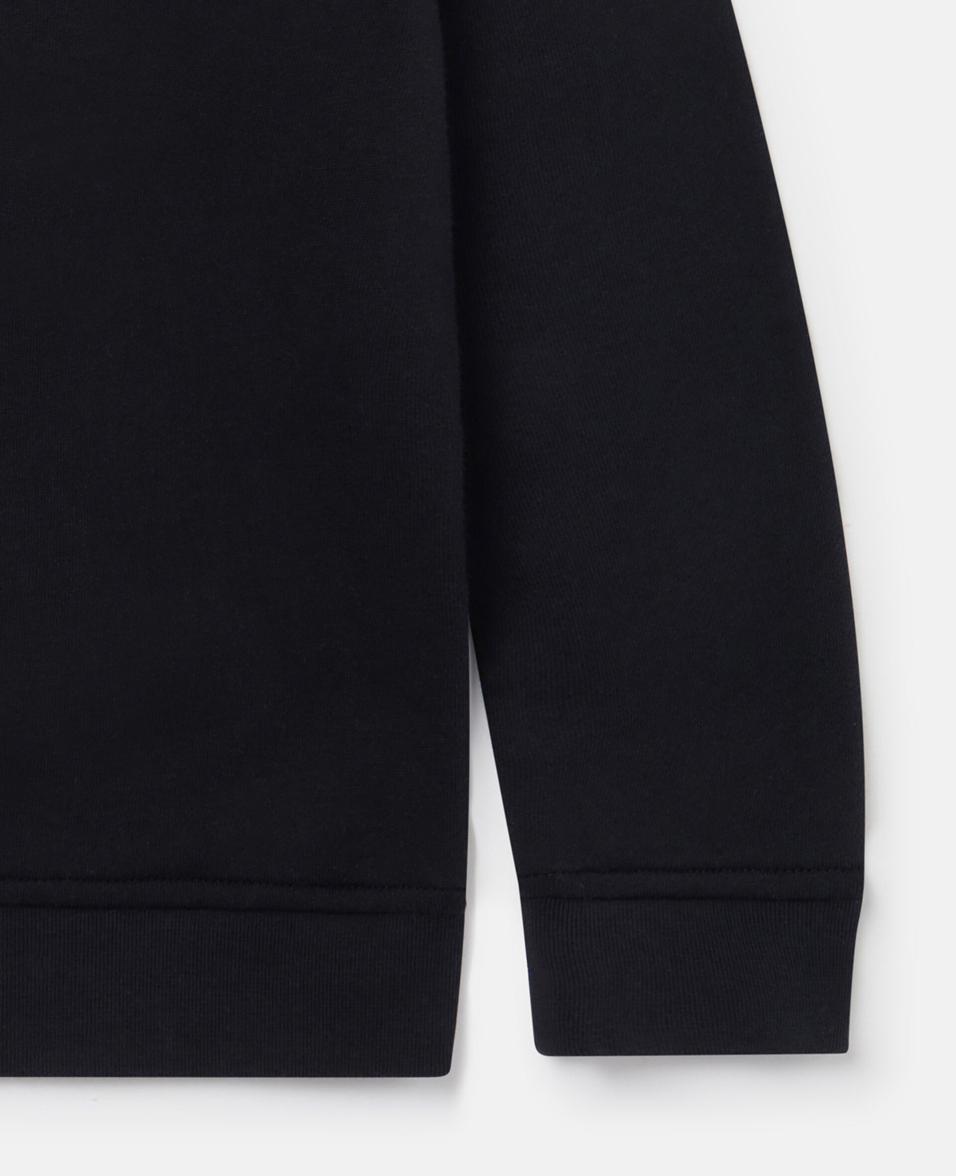 怪兽脸长袖T恤-黑色-large image number 3