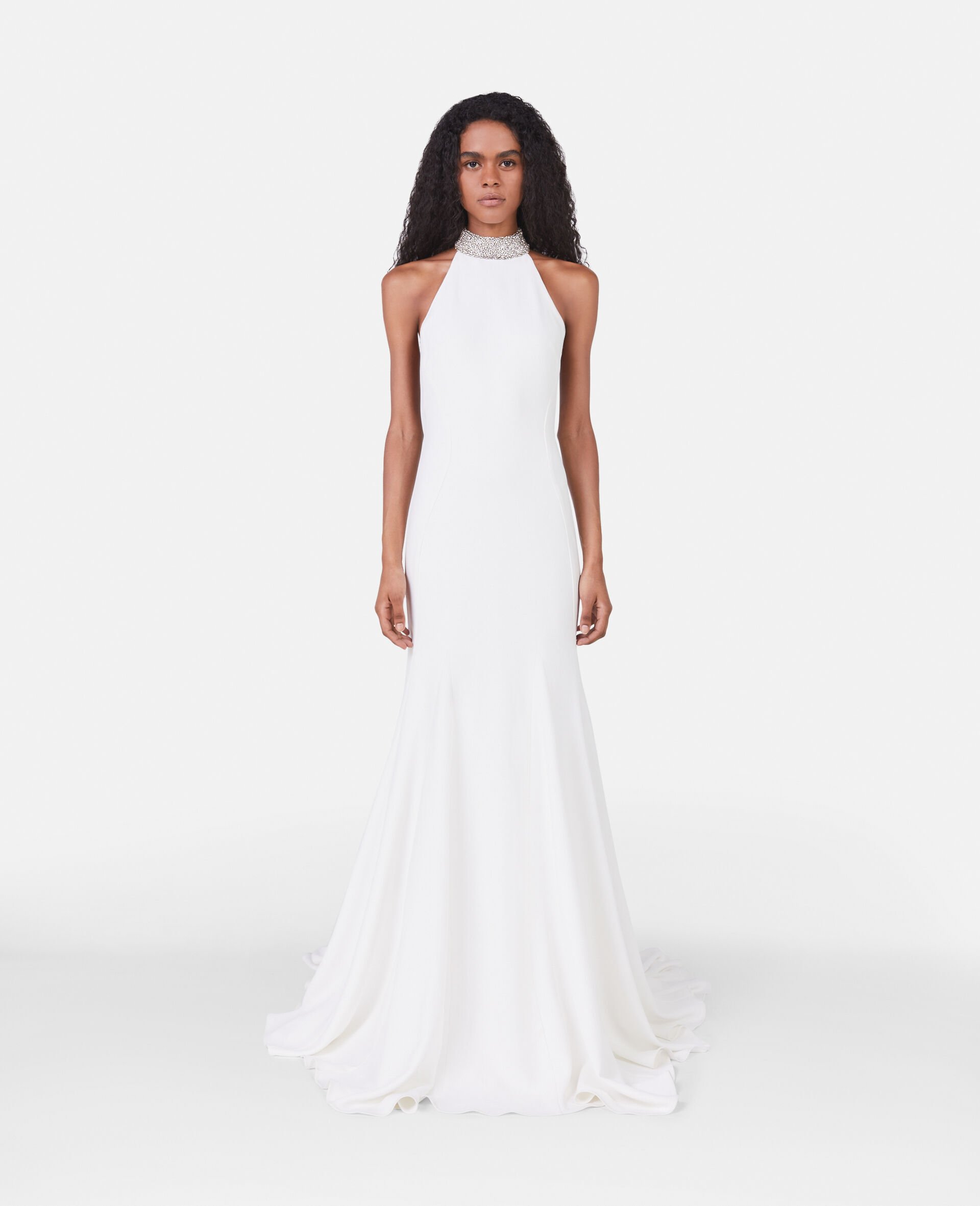 Robe de mariee dos nu avec cristaux-Blanc-large Robe de mariee dos nu avec cristaux-Blanc-large image number 1