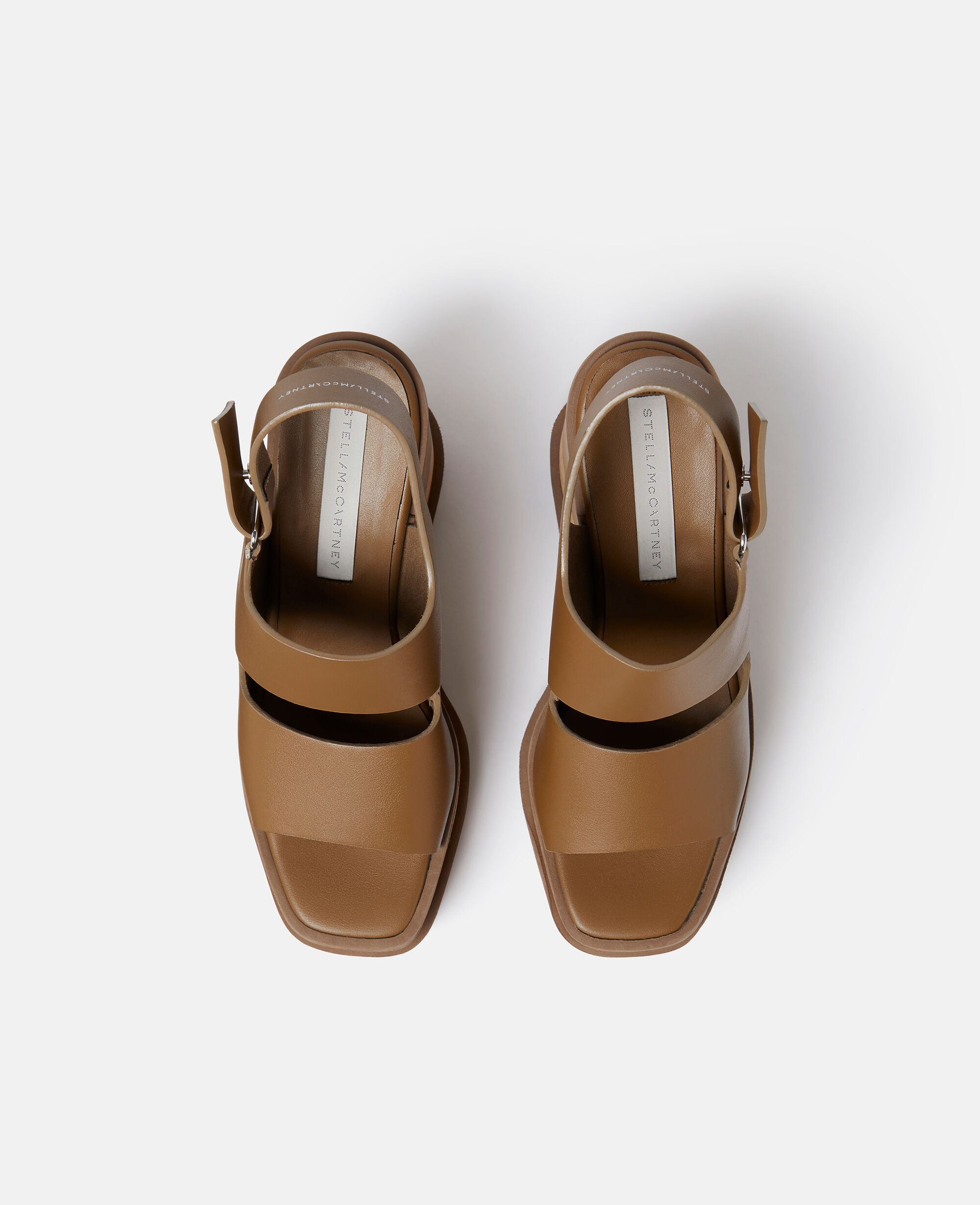 Women ピーカンブラウン エリス オルター マット プラットフォームサンダル | Stella McCartney JP