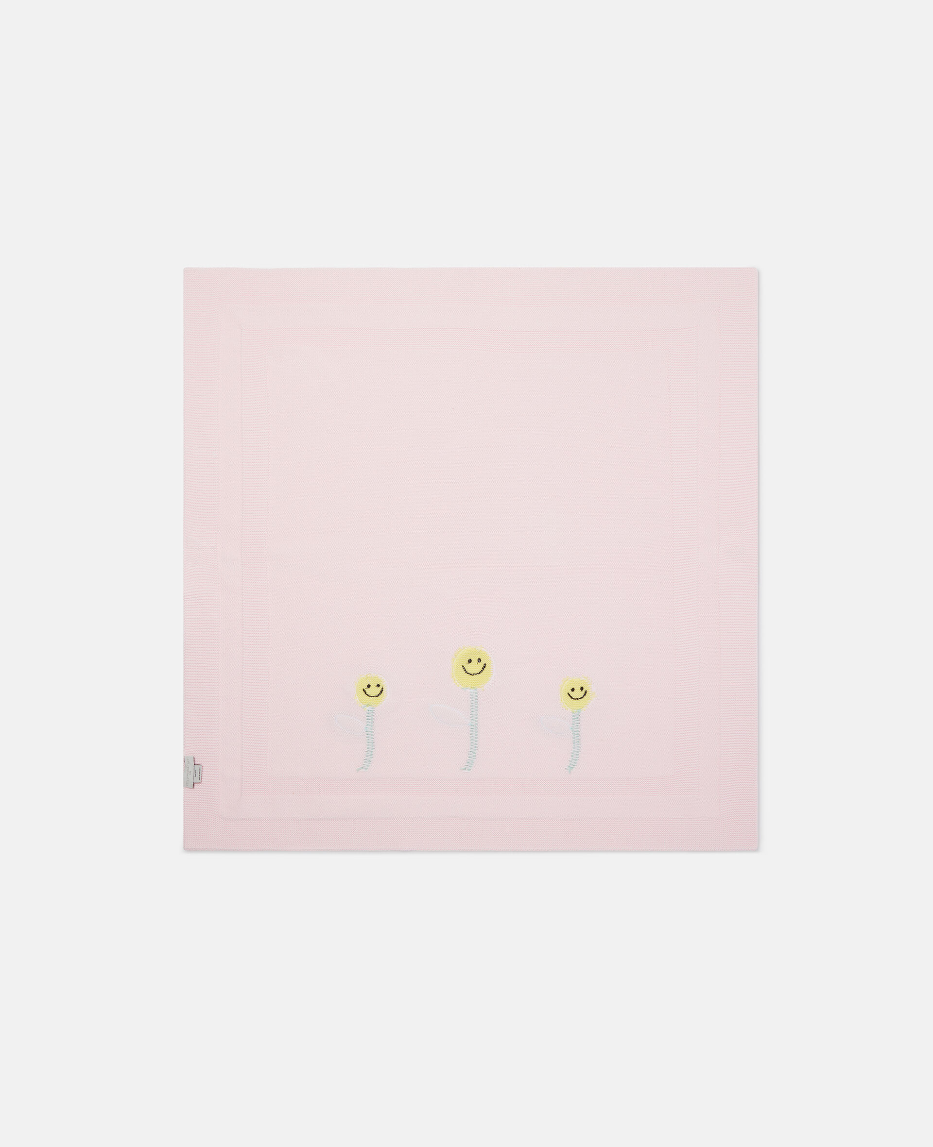 Flower Embroidered Blanket-Pink-large image number 1