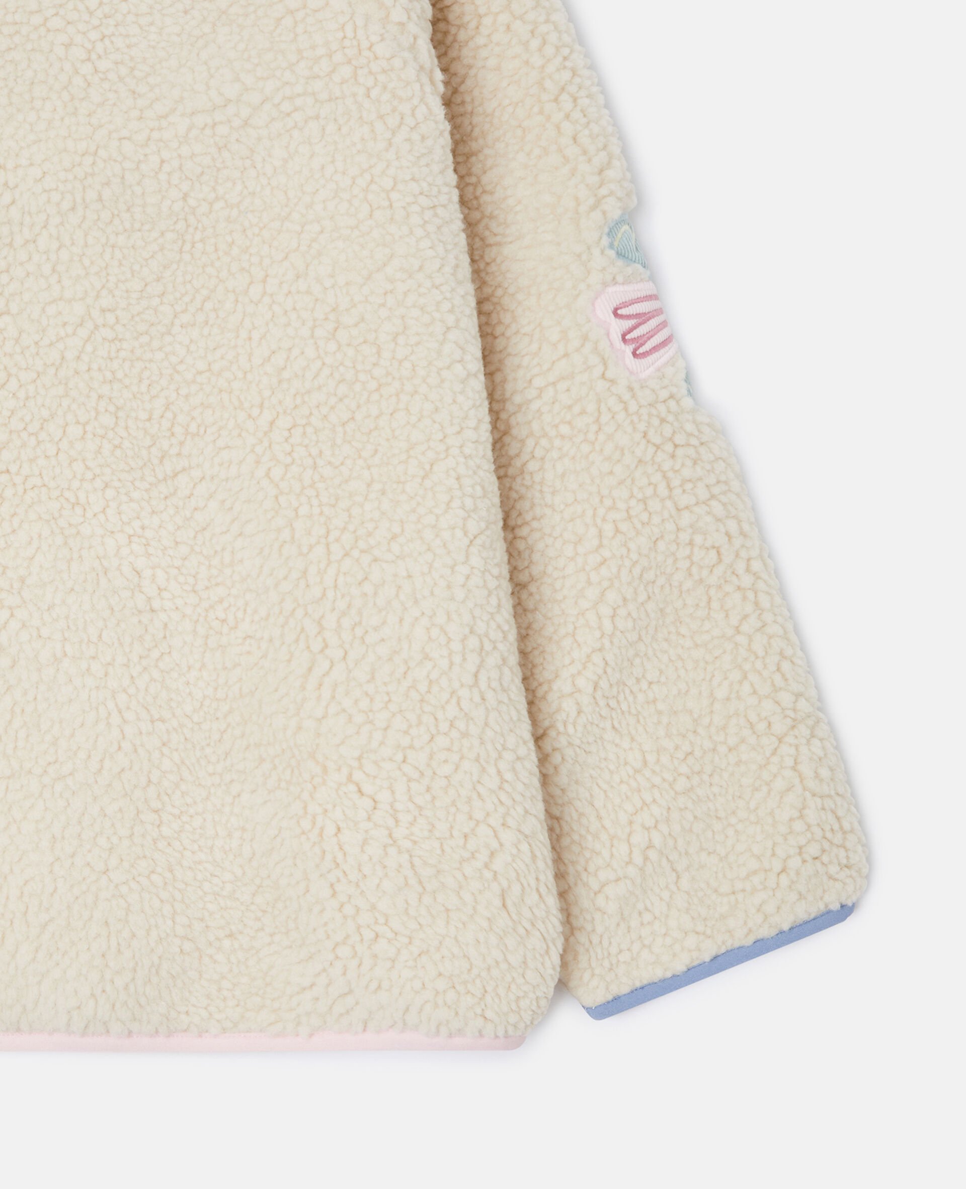 Polaire avec broderie colombes-Beige-large image number 4