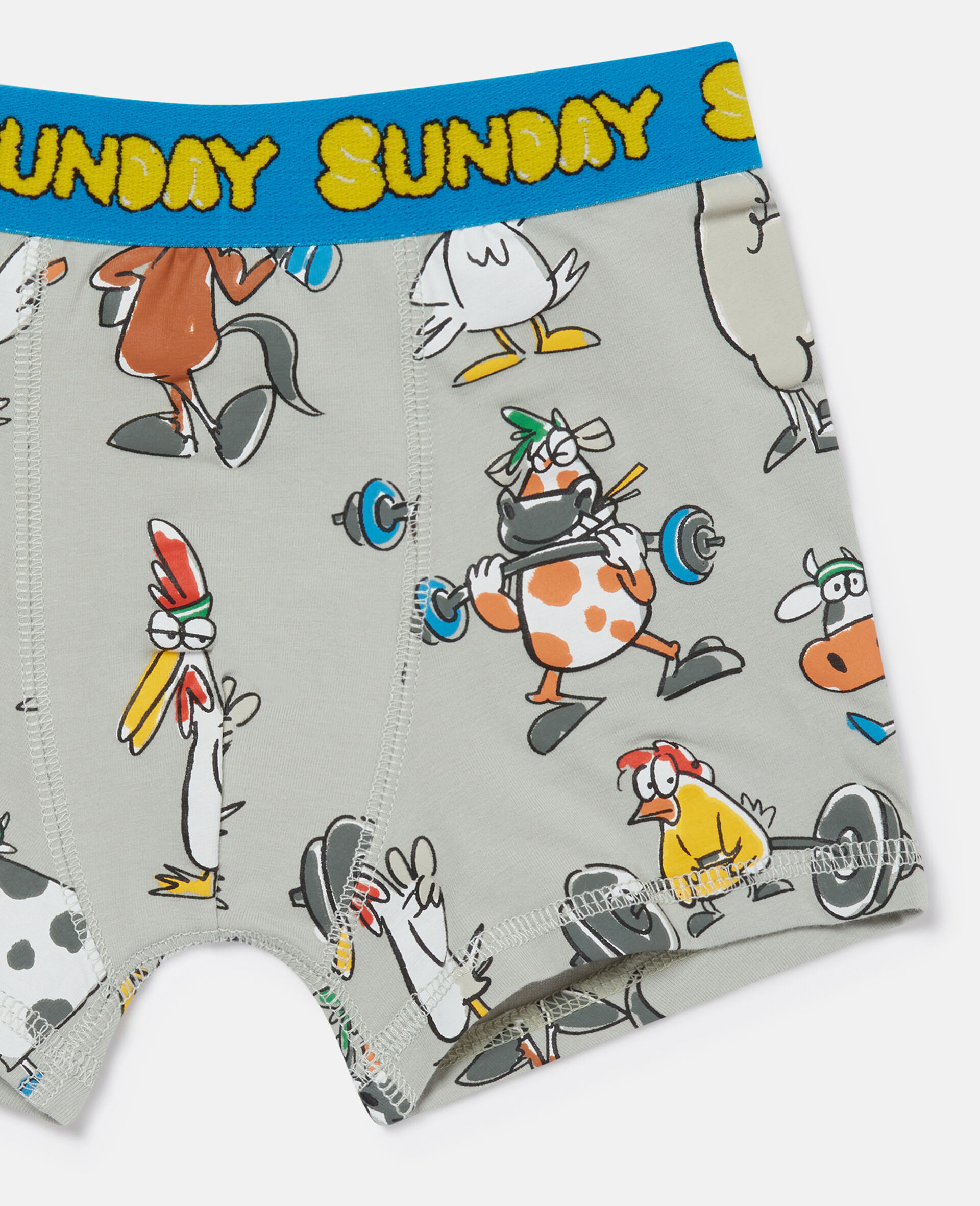 7 Pack of Farmyard Print Boxers-Multicolour-large image number 2