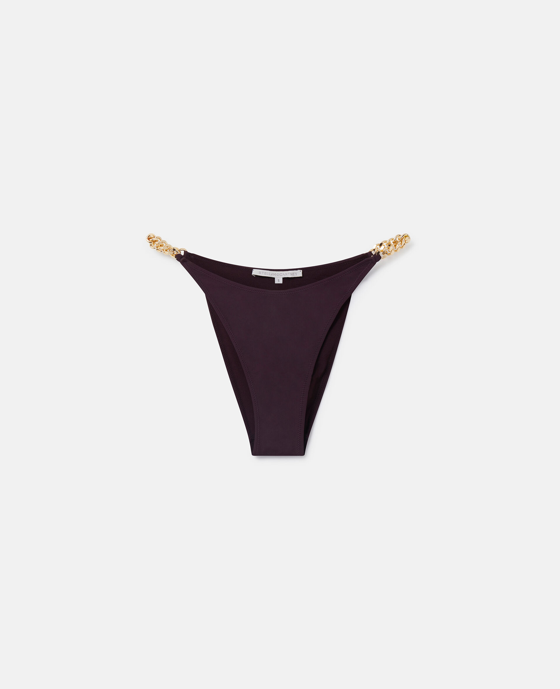 Falabella Chain V-Shape Bikini Briefs-Burgundy-medium
