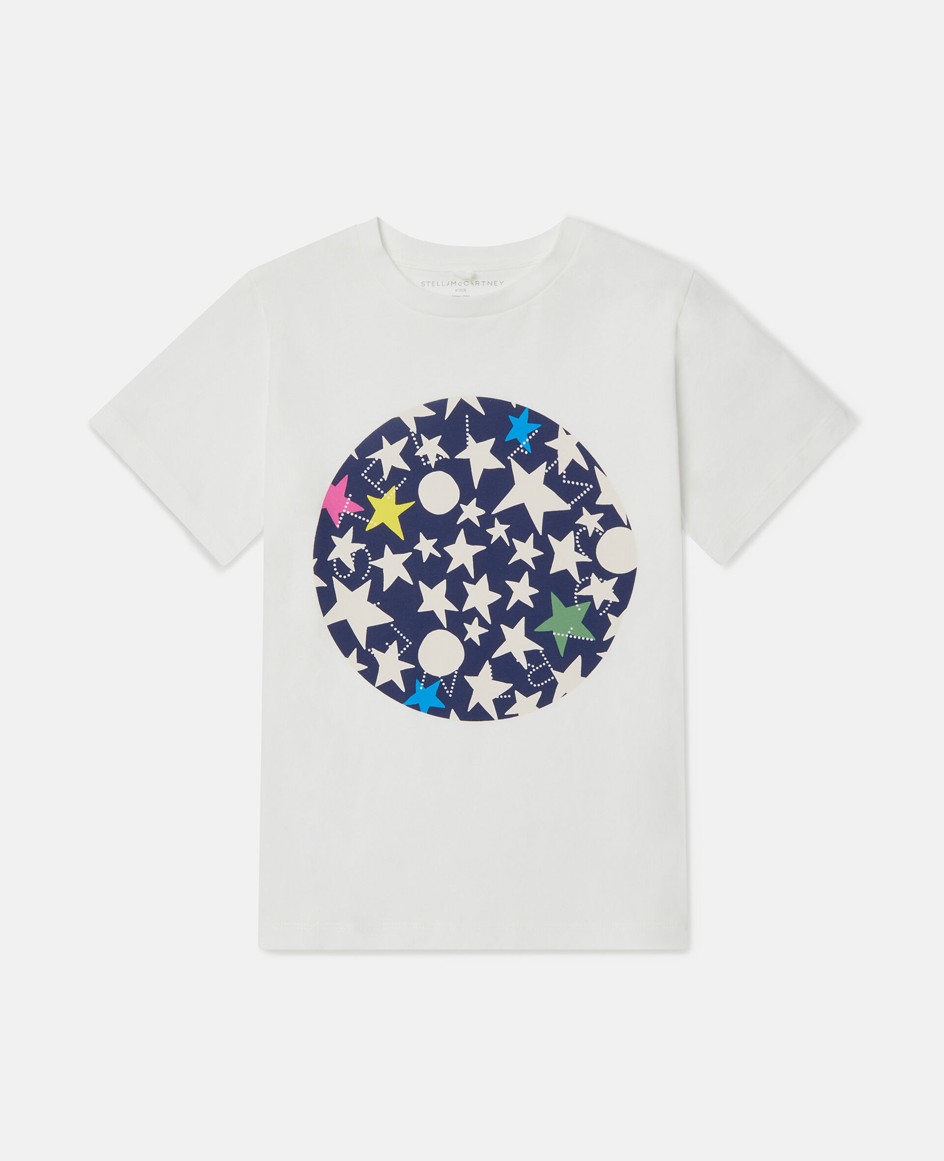 T shirt graphique avec etoile-Blanc-medium