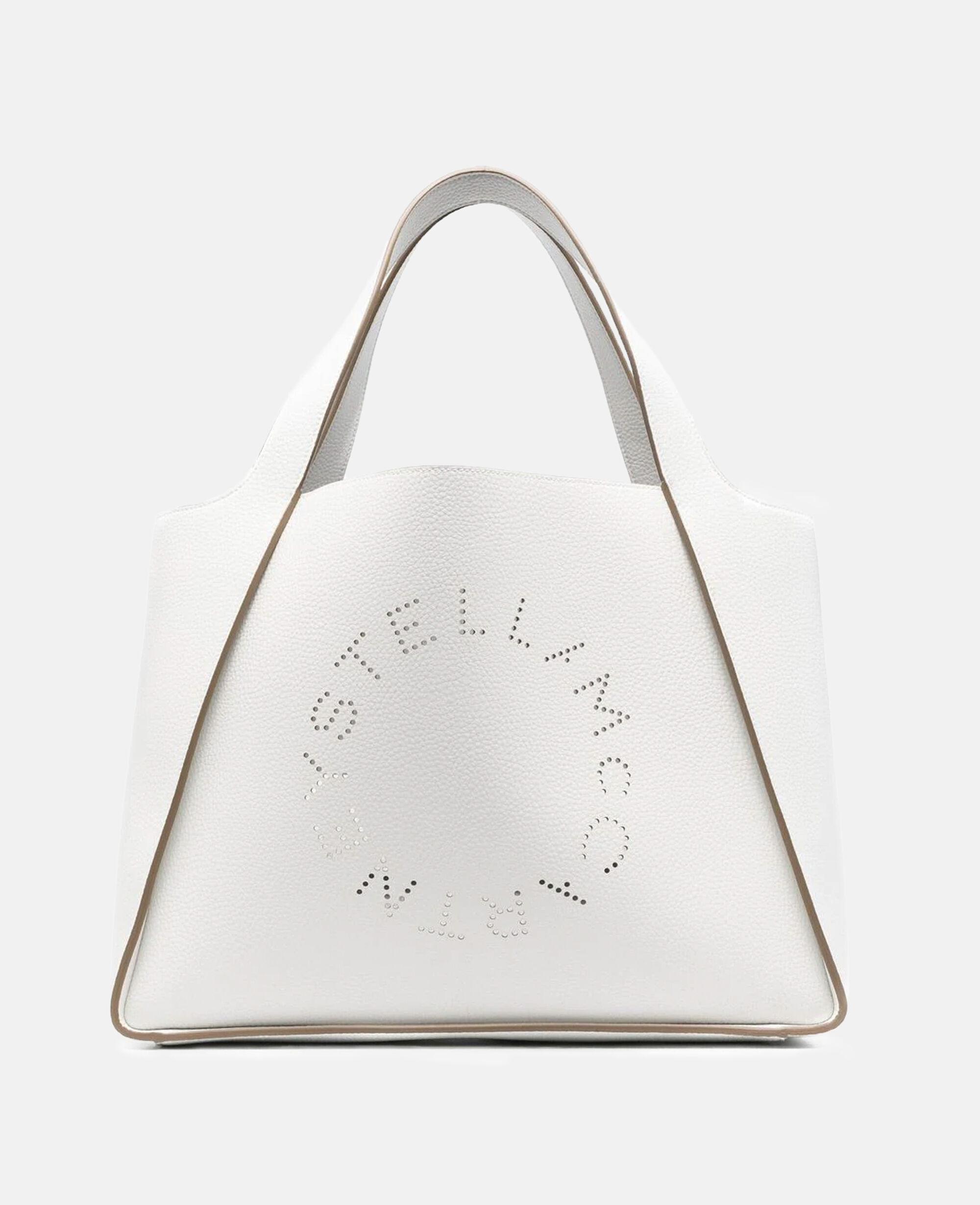Women White Logo Grainy Alter Mat Tote Bag Stella McCartney HK