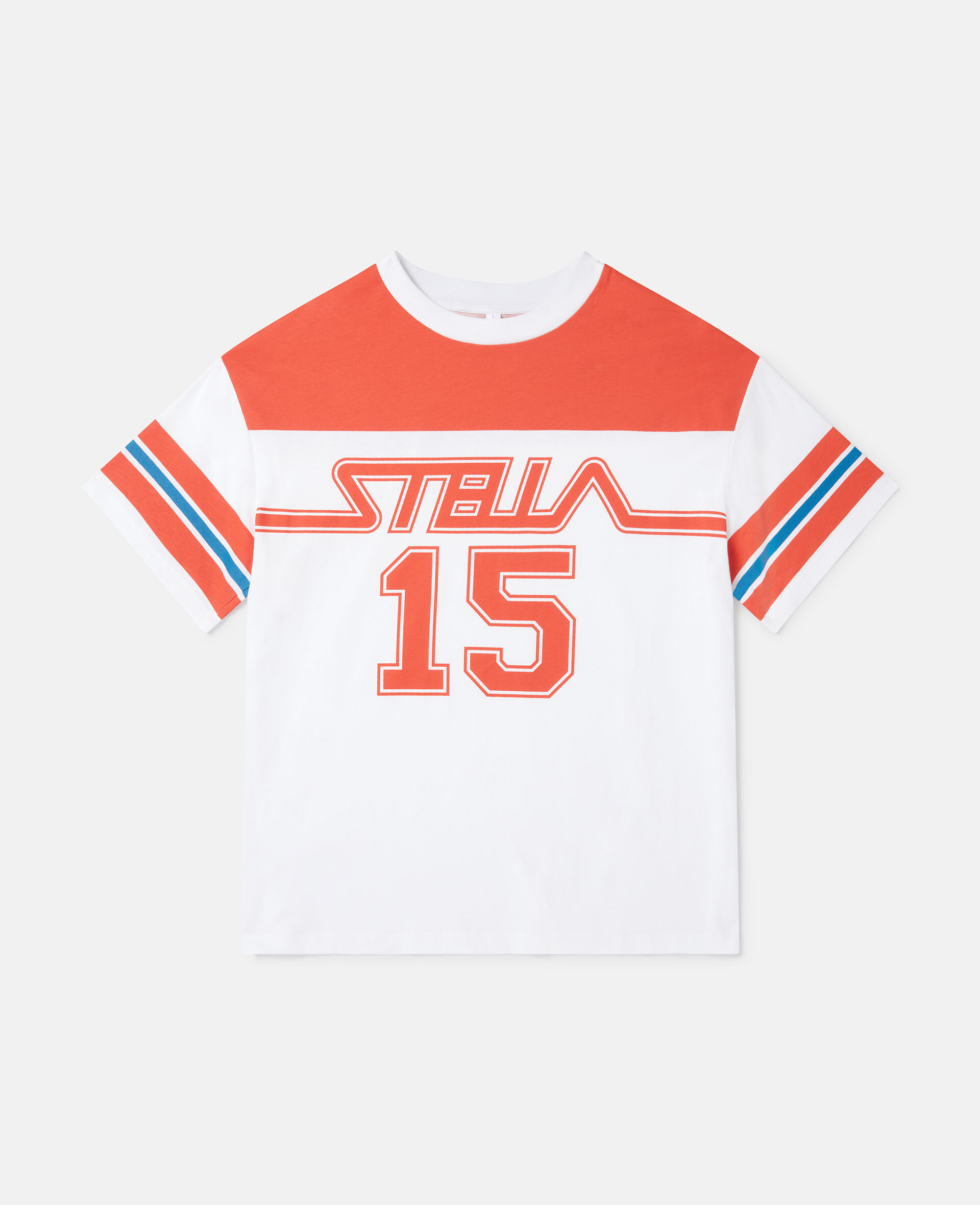 Maglietta Varsity con Grafica Logo-Rosso-large image number 0
