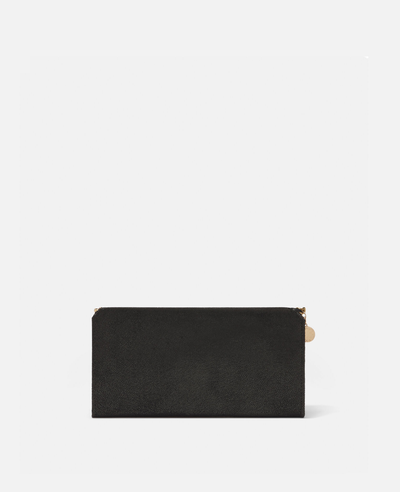 Women Black Falabella Flap Continental Wallet | Stella