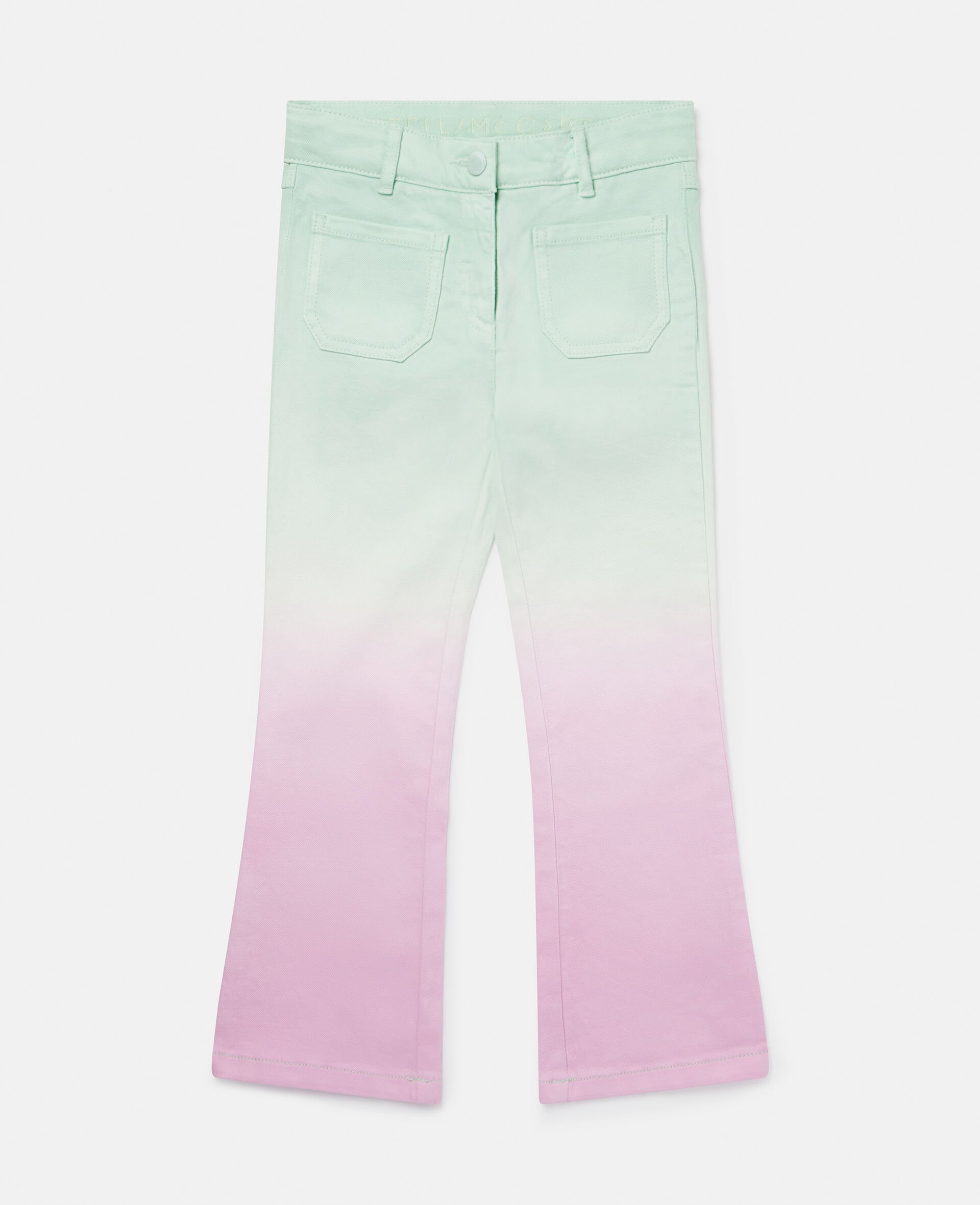 Ombré Patch Pocket Straight Leg Jeans-Multicolour-large image number 0