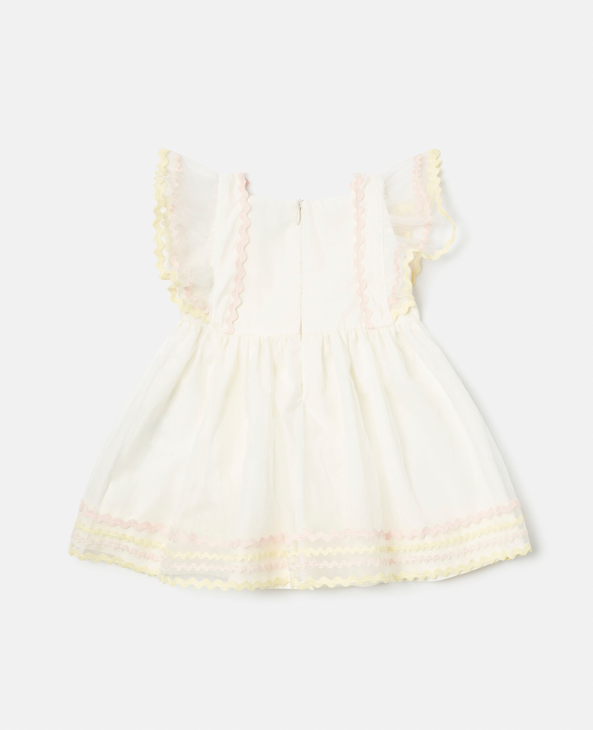 Embroidered Organza Dress-White-large Embroidered Organza Dress-White-large image number 2