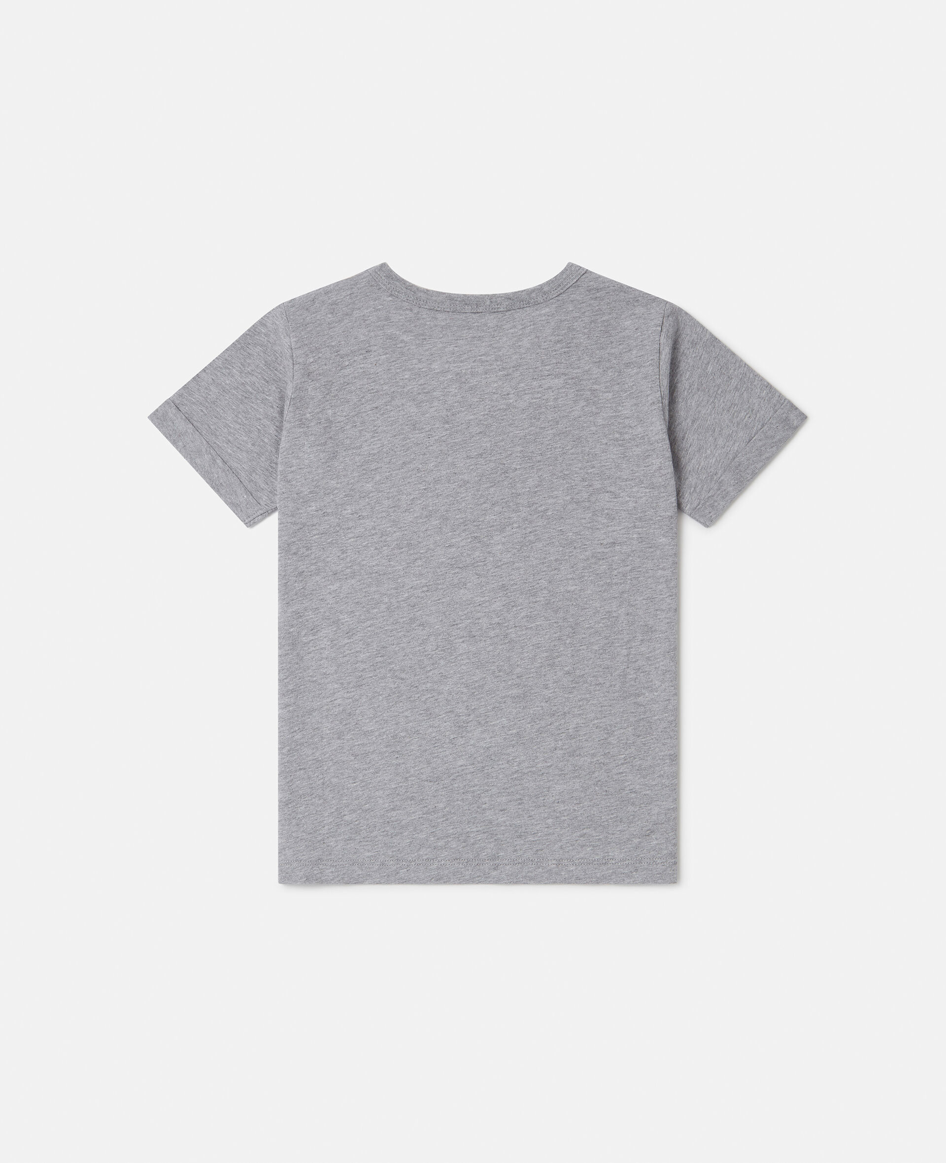 Star Graphic Fringed T-Shirt-Grey-large Star Graphic Fringed T-Shirt-Grey-large image number 2