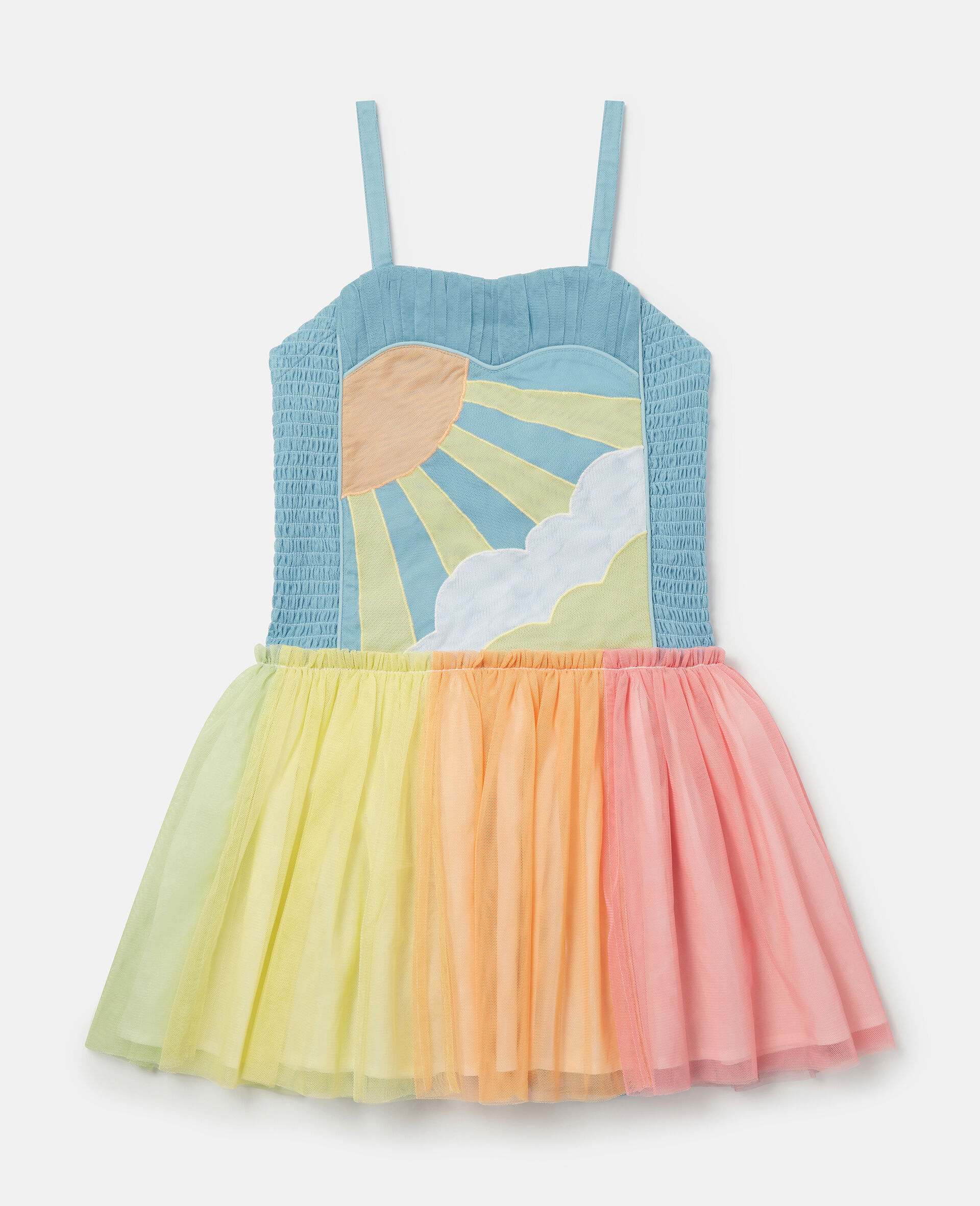 Sunshine Fairy Tulle Dress with Wings-Multicolour-large