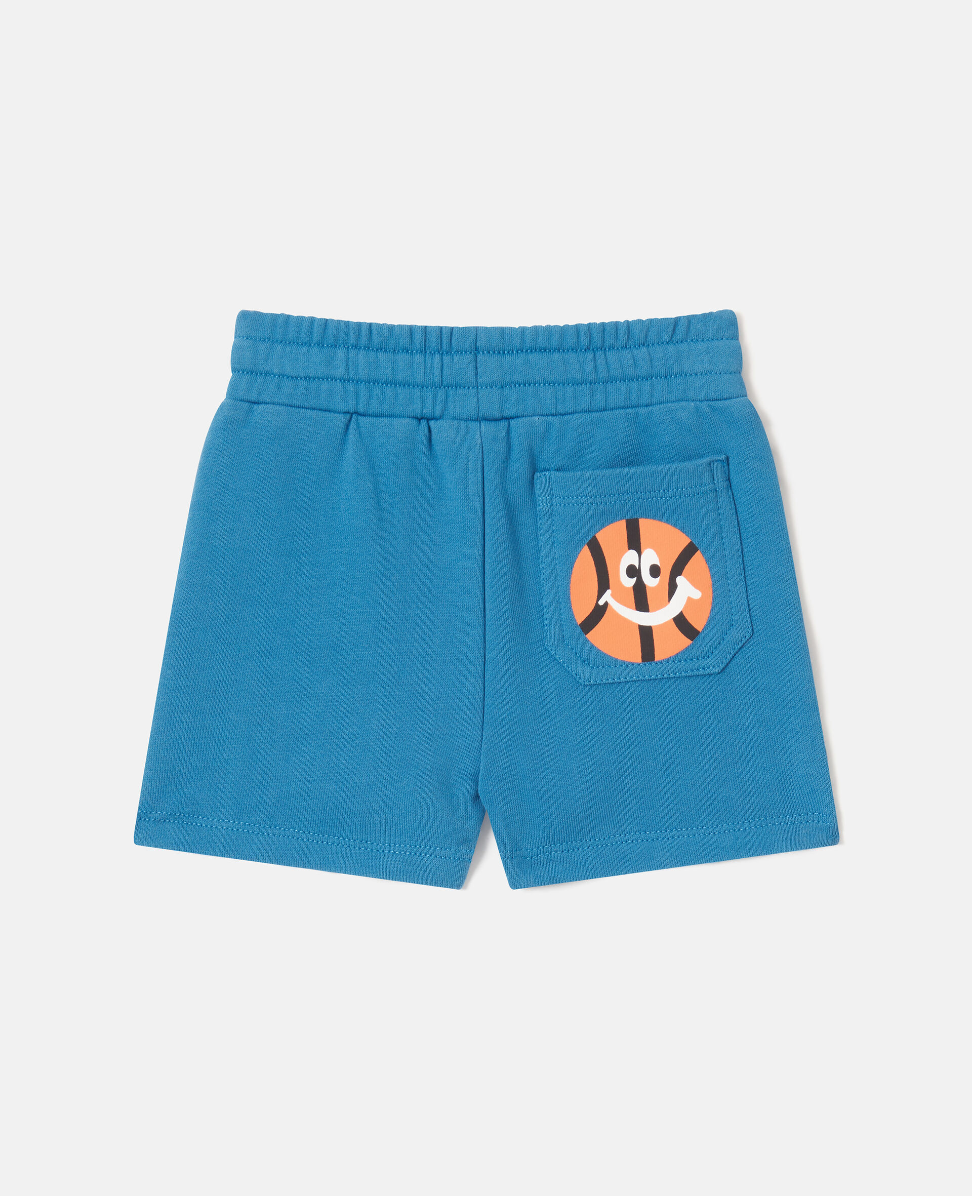 Drawstring Jersey Shorts-Blue-large image number 2