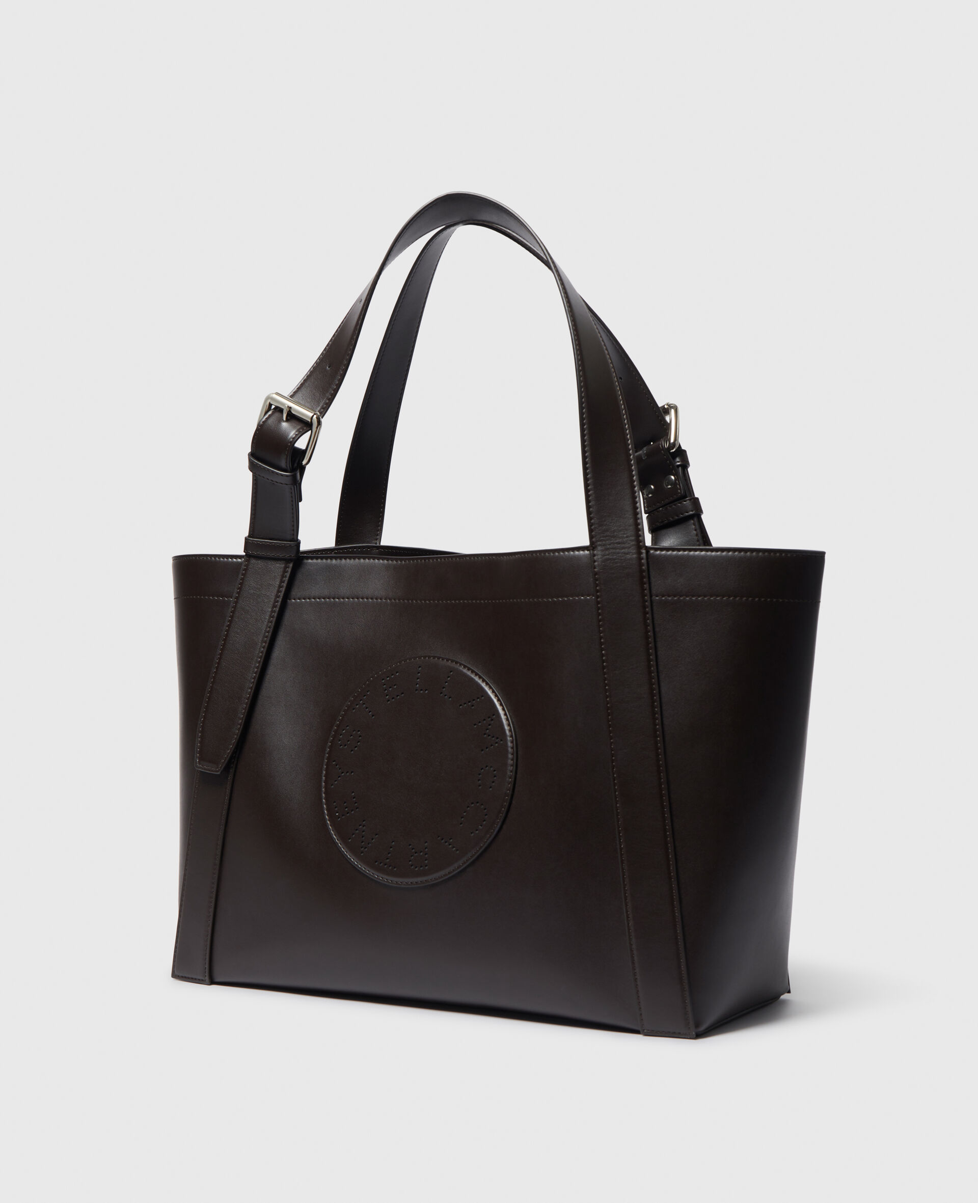 Umhänge Tote Bag mit Logo-Brown-large image number 2