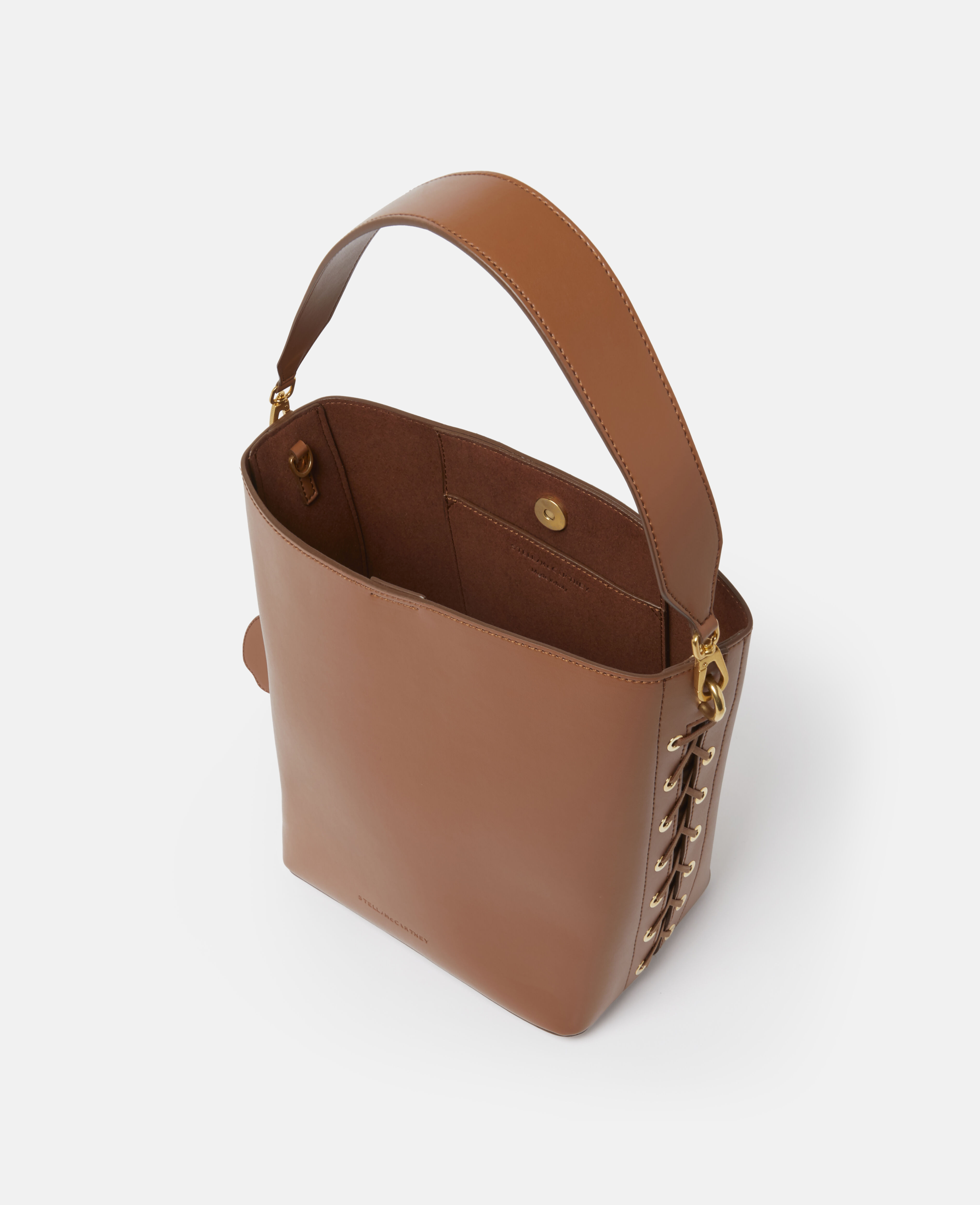 【大人気】STELLA MCCARTNEY フレイム バケット トートバッグ Women タンブラウン フレイム バケット トートバッグ | Stella