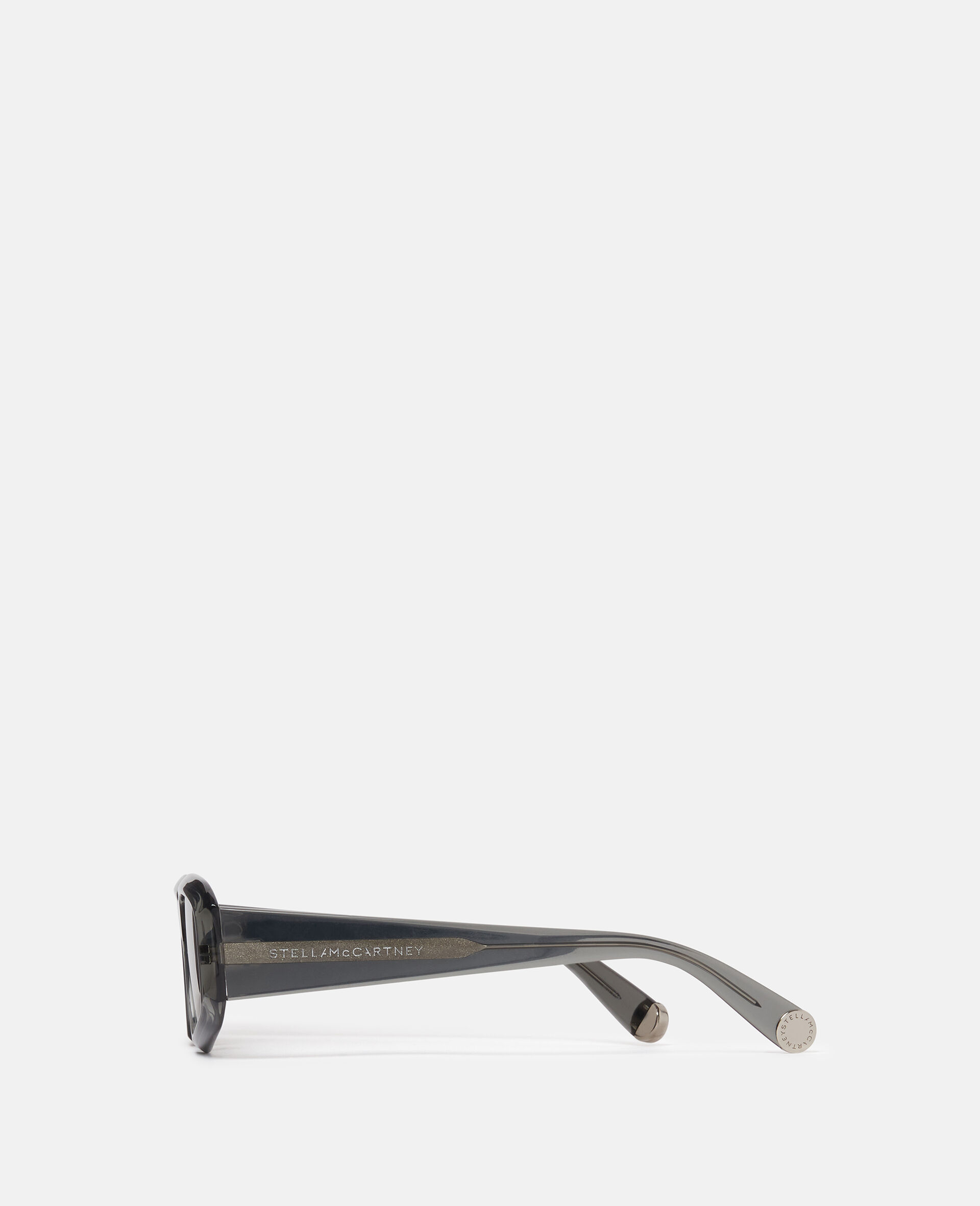 Abstract Rectangle Sunglasses-Black-large Abstract Rectangle Sunglasses-Black-large image number 1